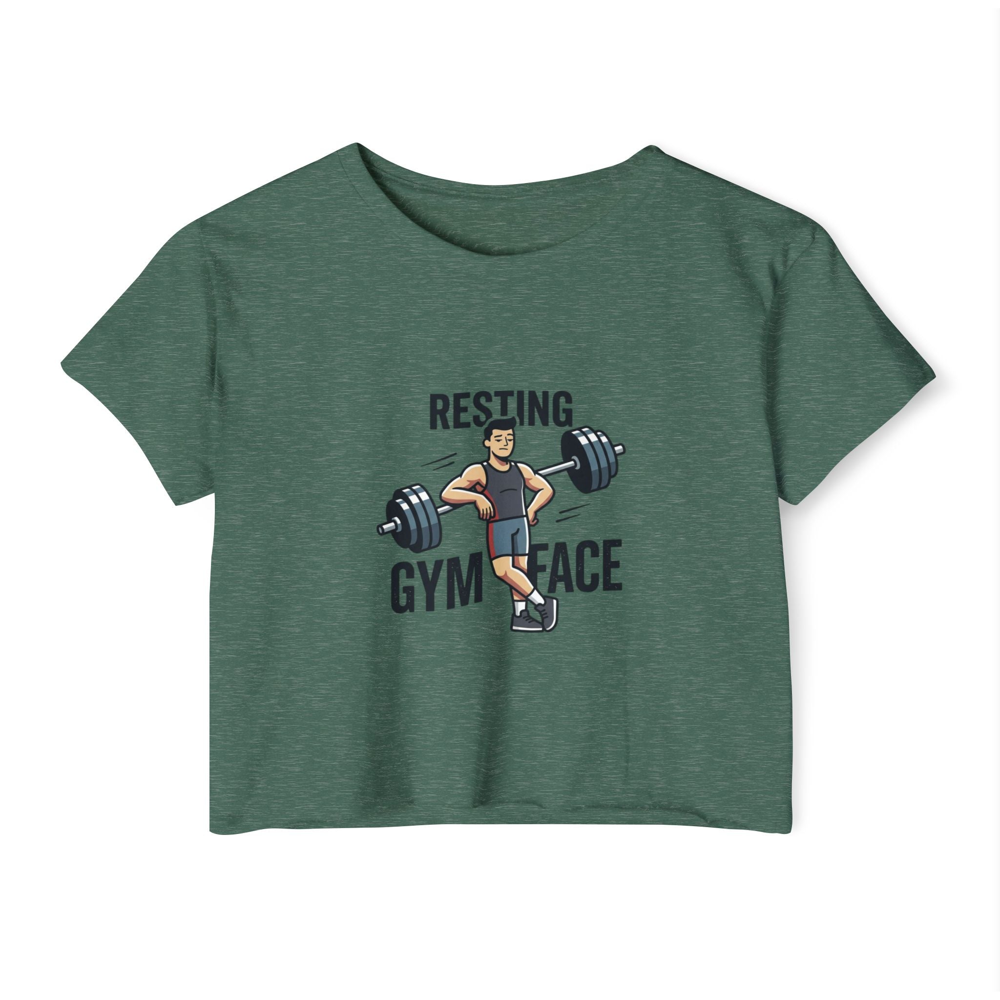 Resting Gym Face Women's Festival Crop Top