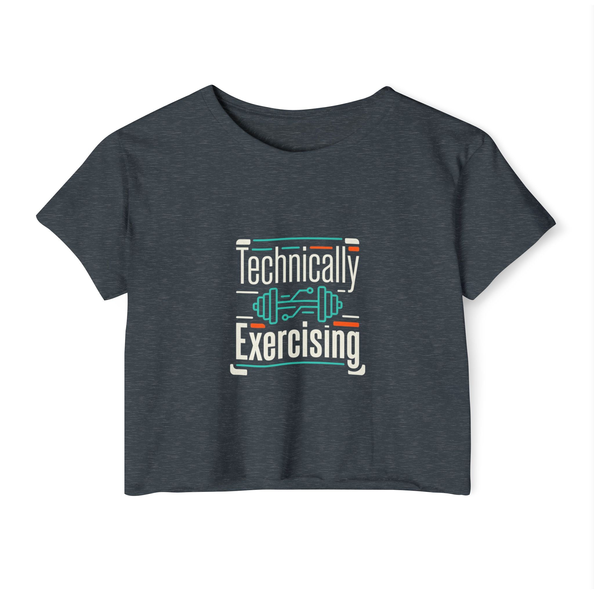 Technically Exercising Women's Festival Crop Top