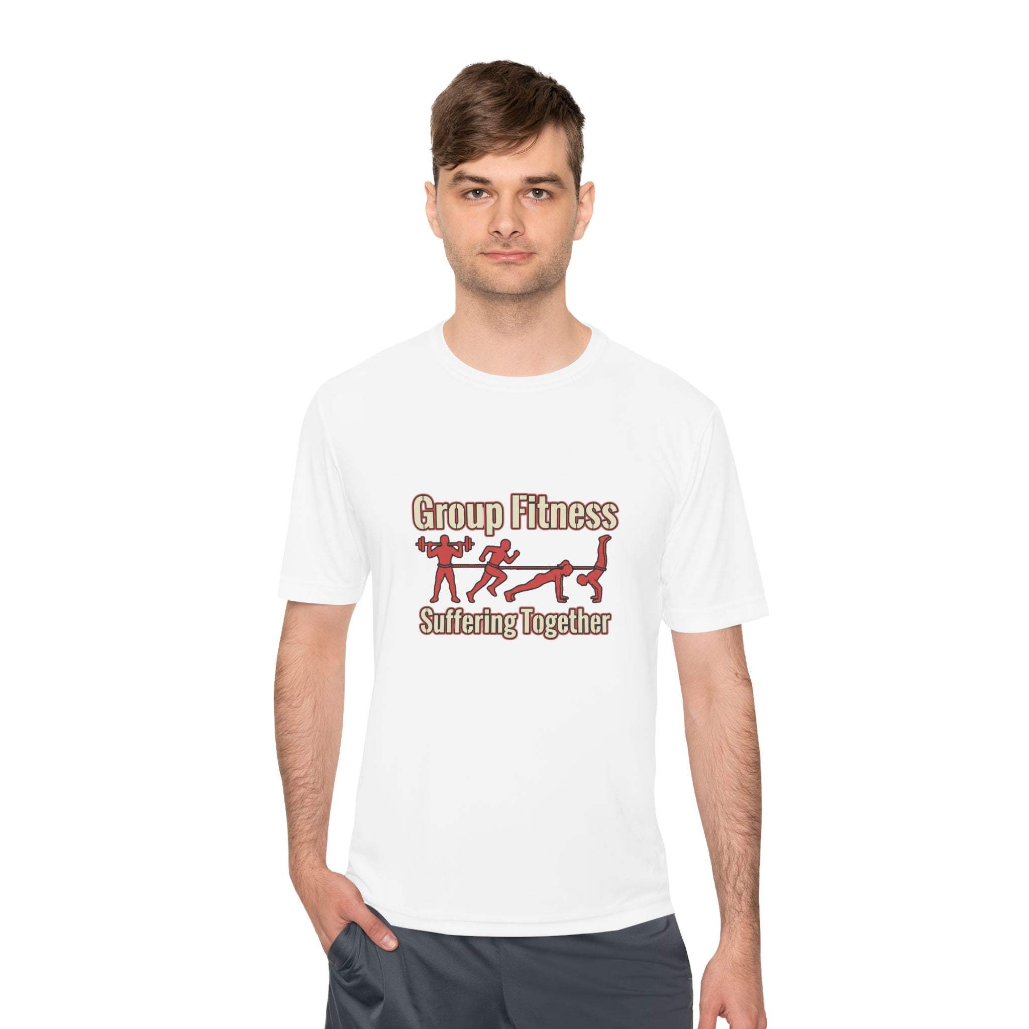 Group Fitness Suffering Together Unisex Moisture Wicking Tee
