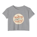 Walking is a Luxury Women's Festival Crop Top