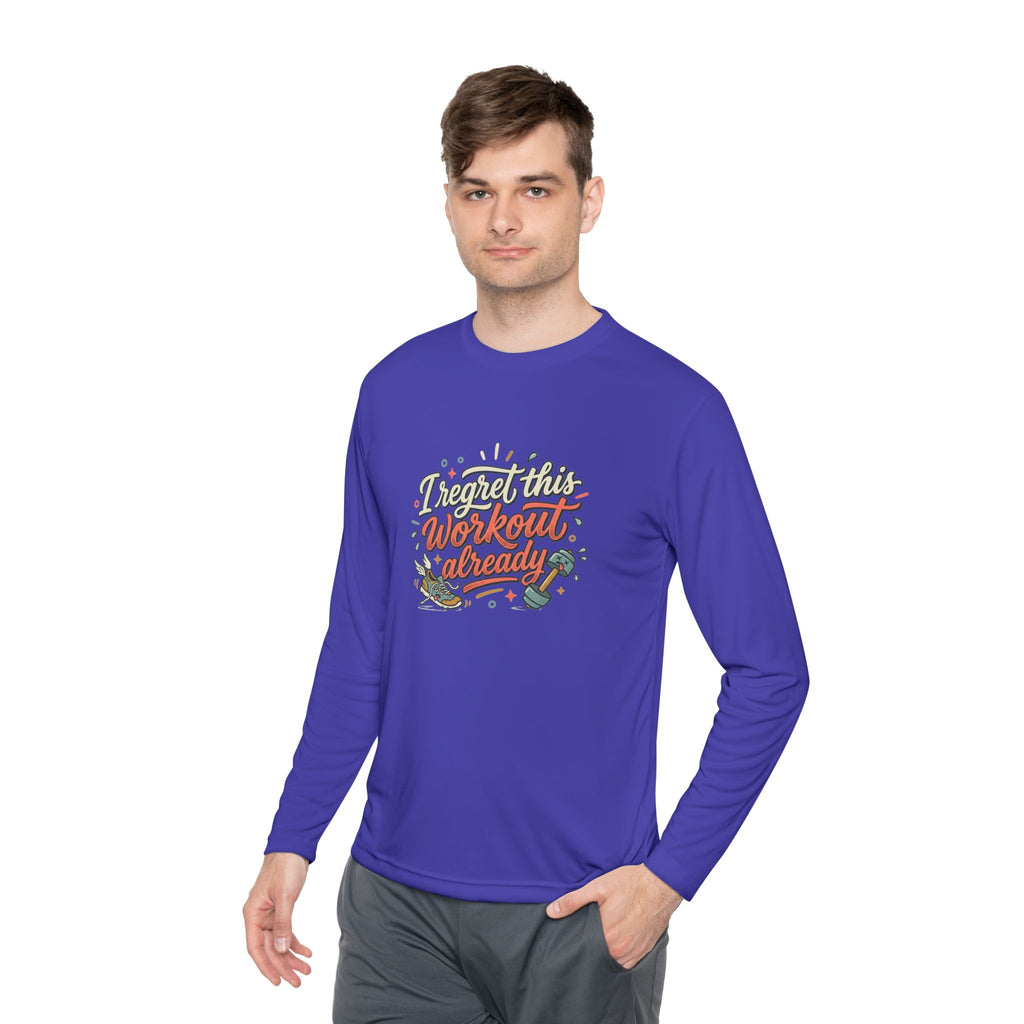 I Regret This Workout Already Unisex Lightweight Long Sleeve Tee