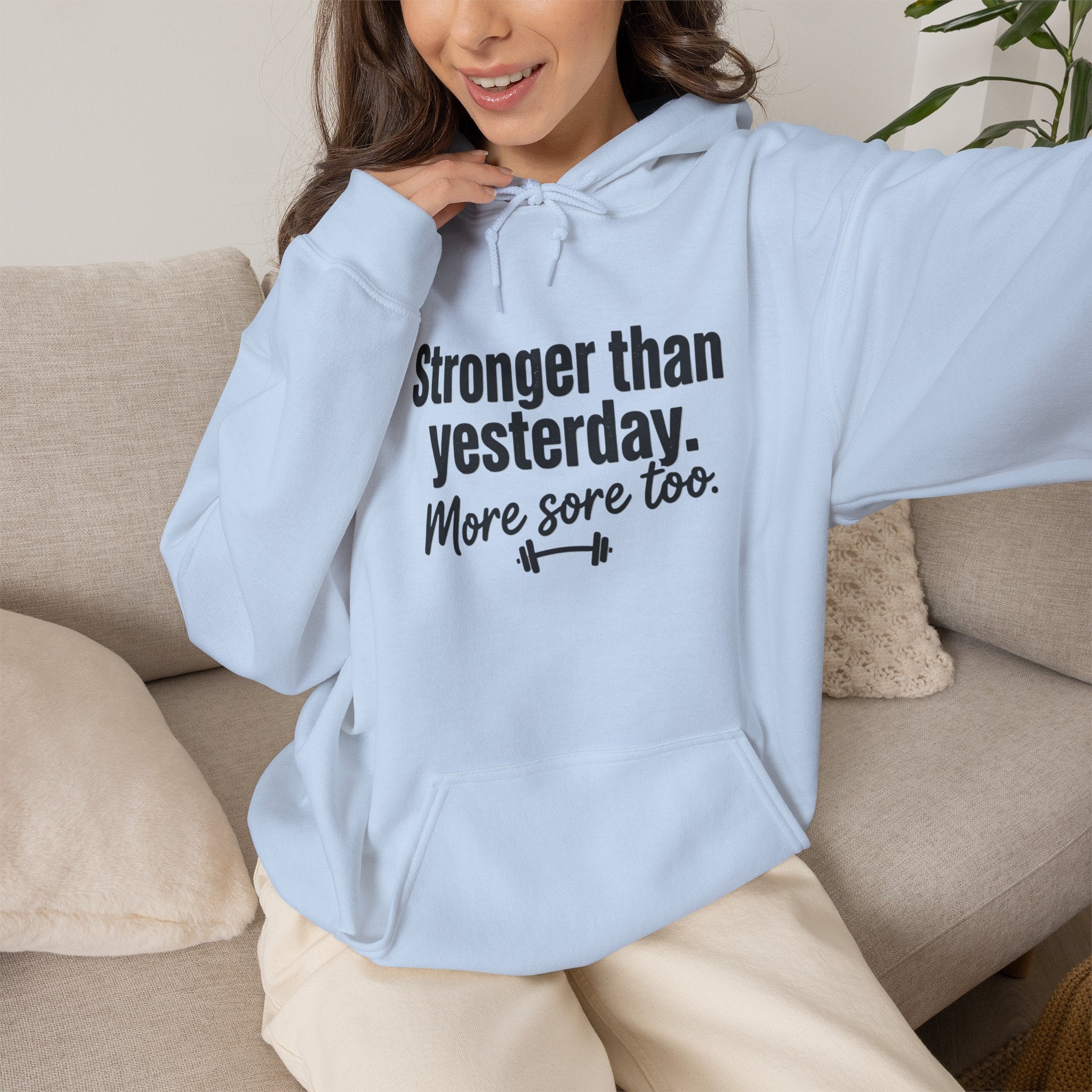 Stronger Than Yesterday More Sore Too Unisex Heavy Blend™ Hooded Sweatshirt