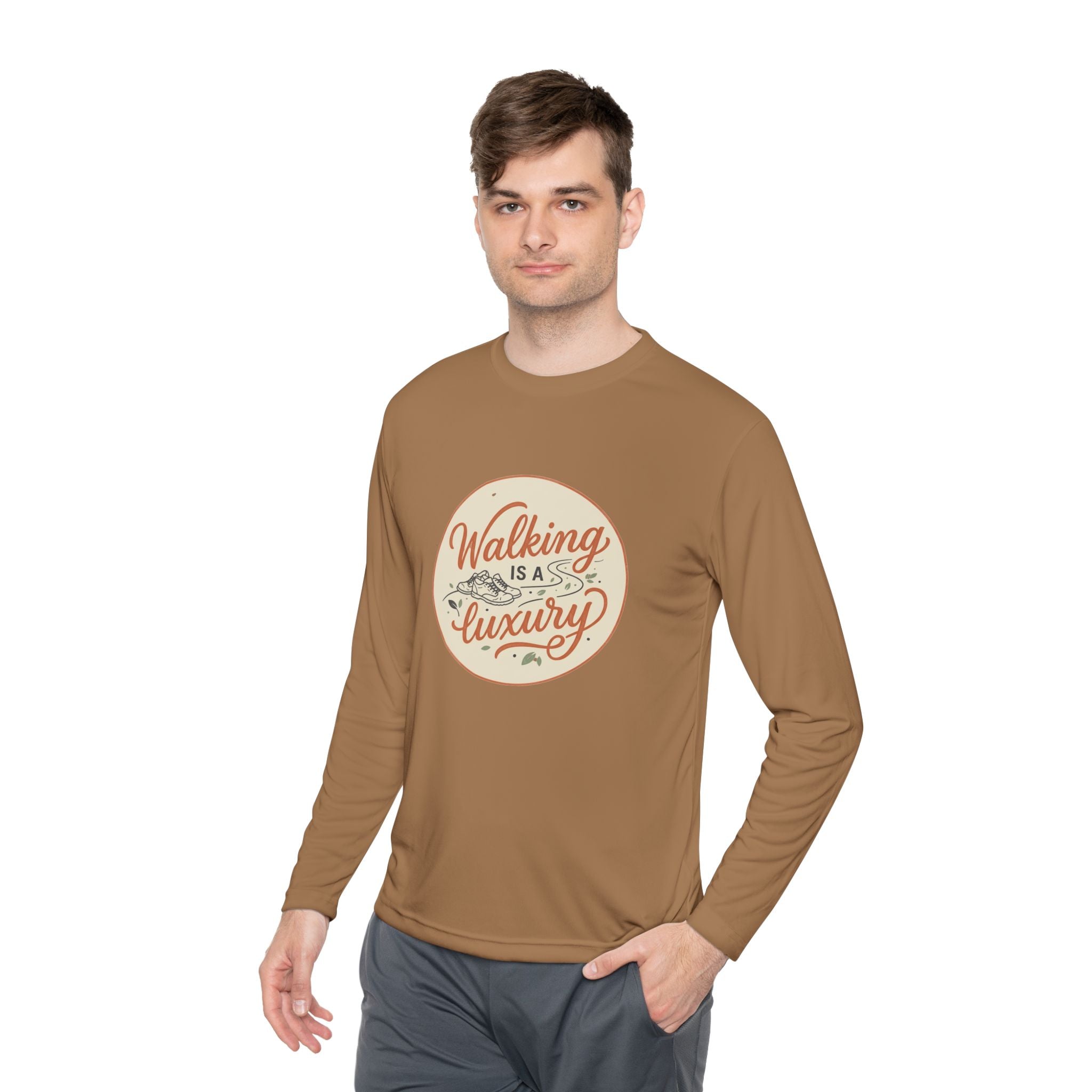 Walking is a Luxury Unisex Lightweight Long Sleeve Tee