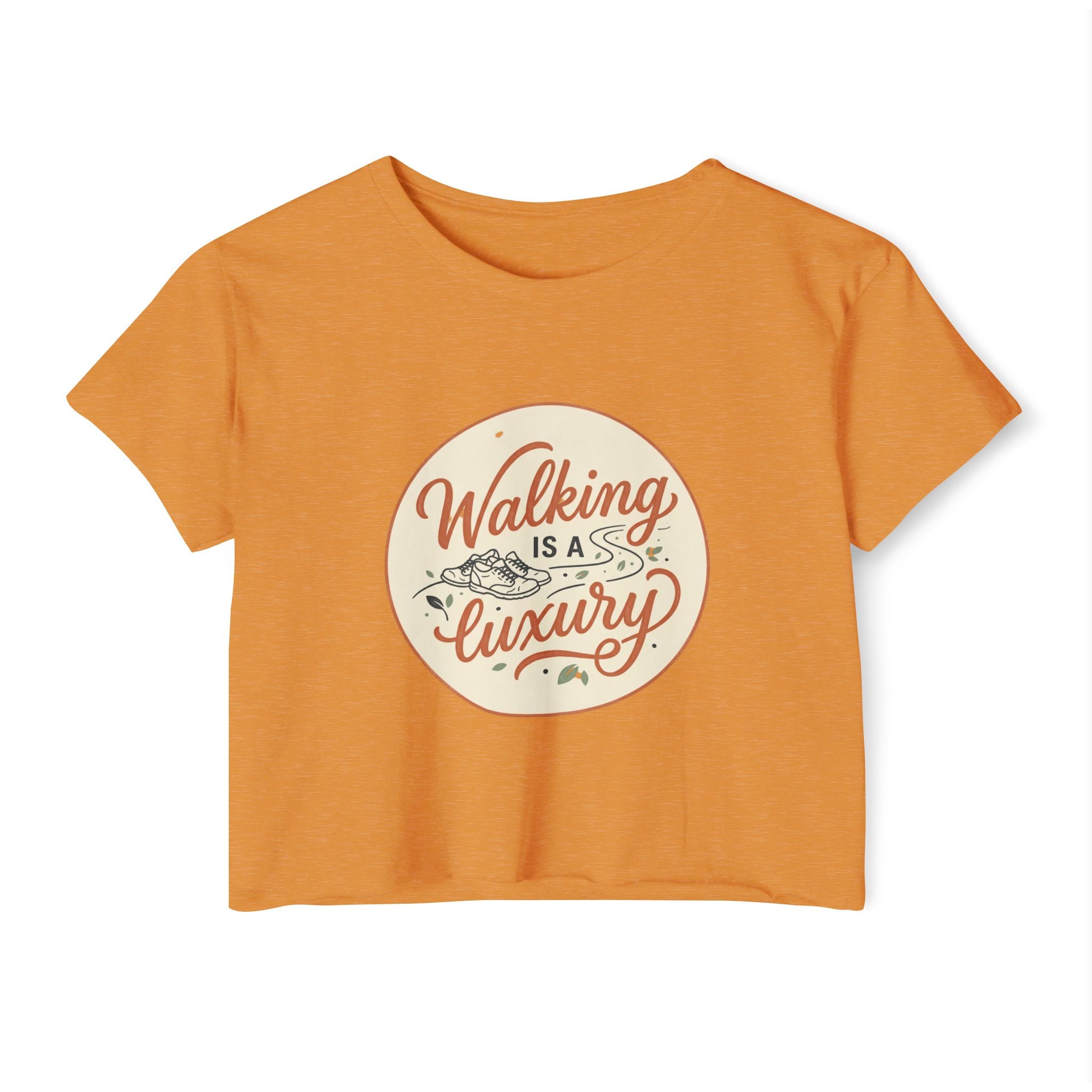 Walking is a Luxury Women's Festival Crop Top