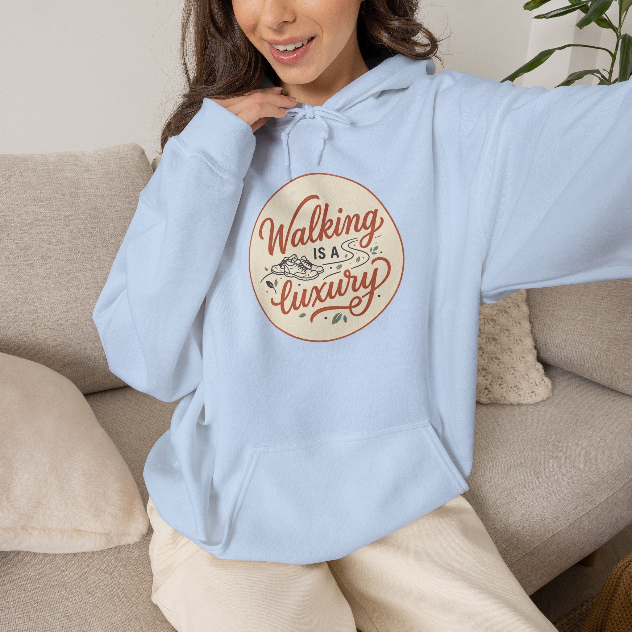 Walking is a Luxury Unisex Heavy Blend™ Hooded Sweatshirt