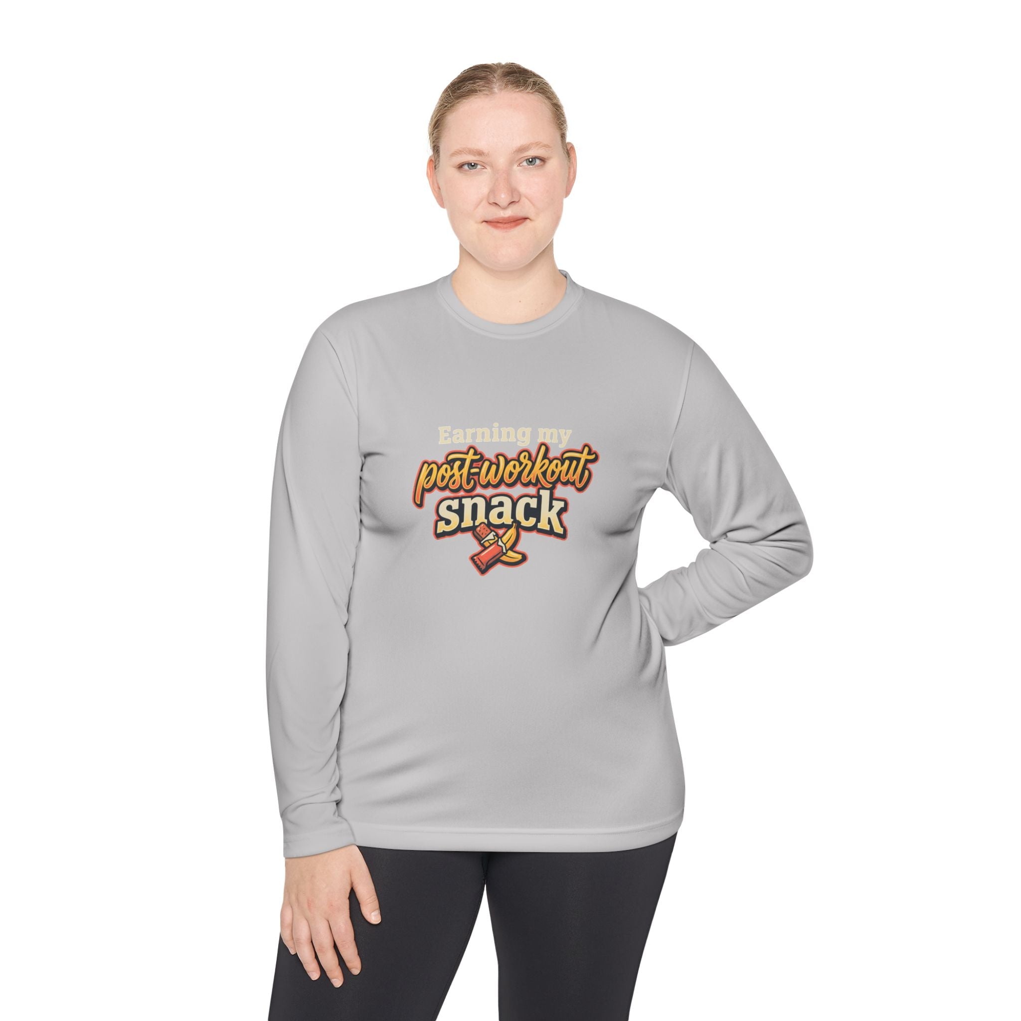 Earning My Post-Workout Snack Unisex Lightweight Long Sleeve Tee
