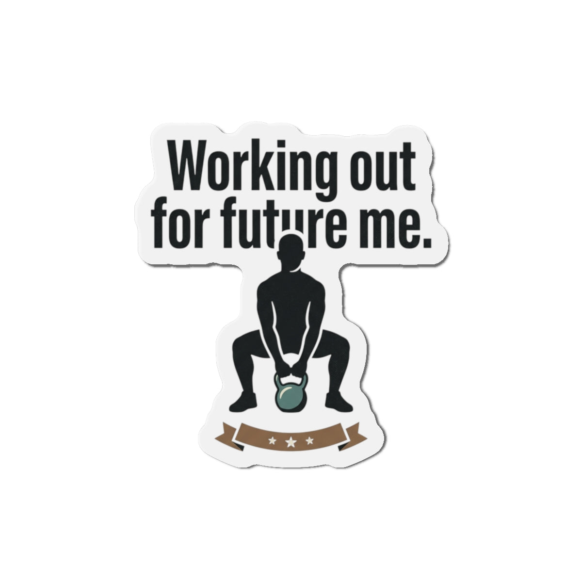 Working Out For Future Me Die-Cut Magnets