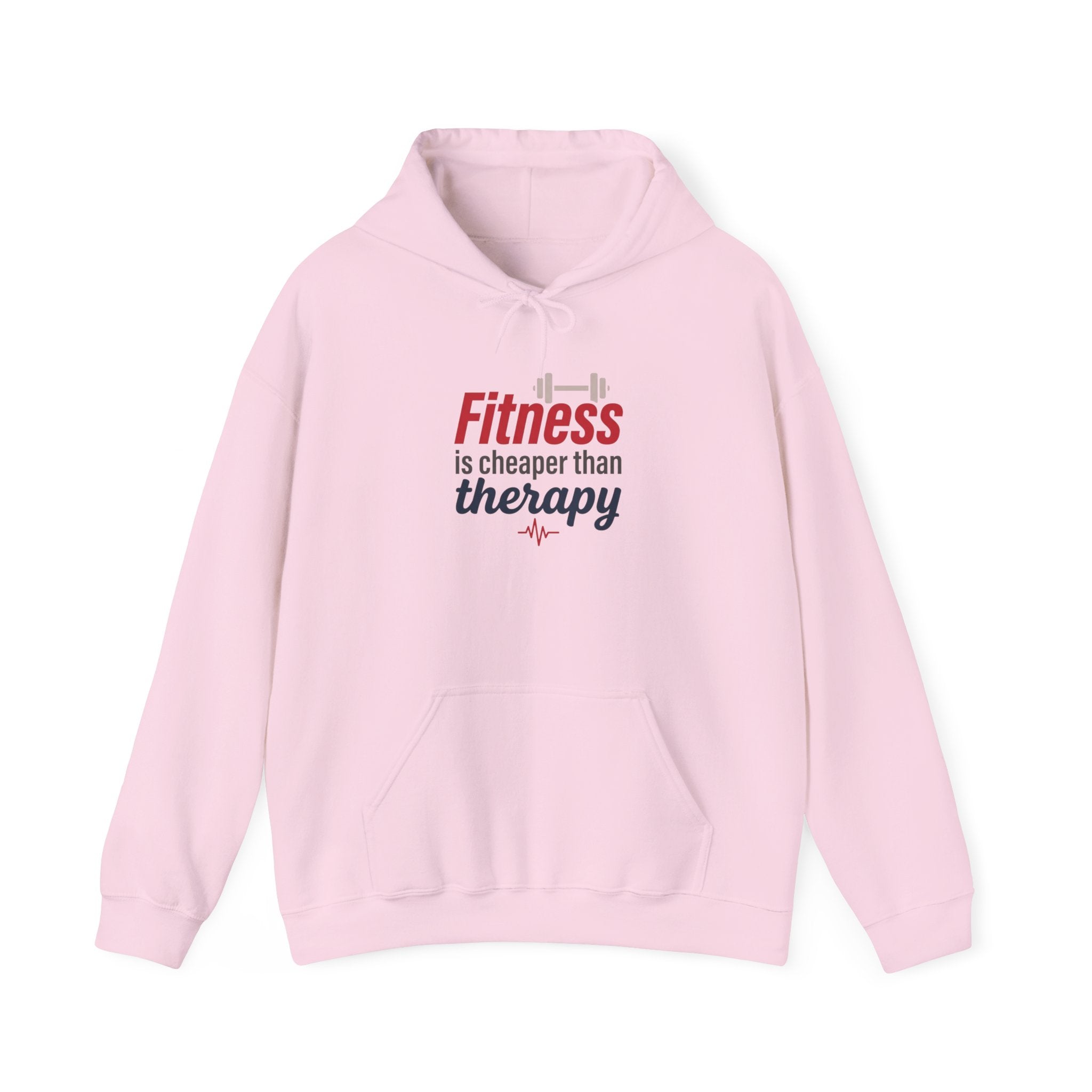 Fitness is Cheaper than Therapy Unisex Heavy Blend™ Hooded Sweatshirt