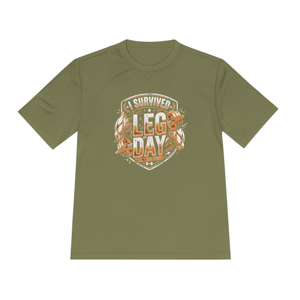 I Survived Leg Day Unisex Moisture Wicking Tee