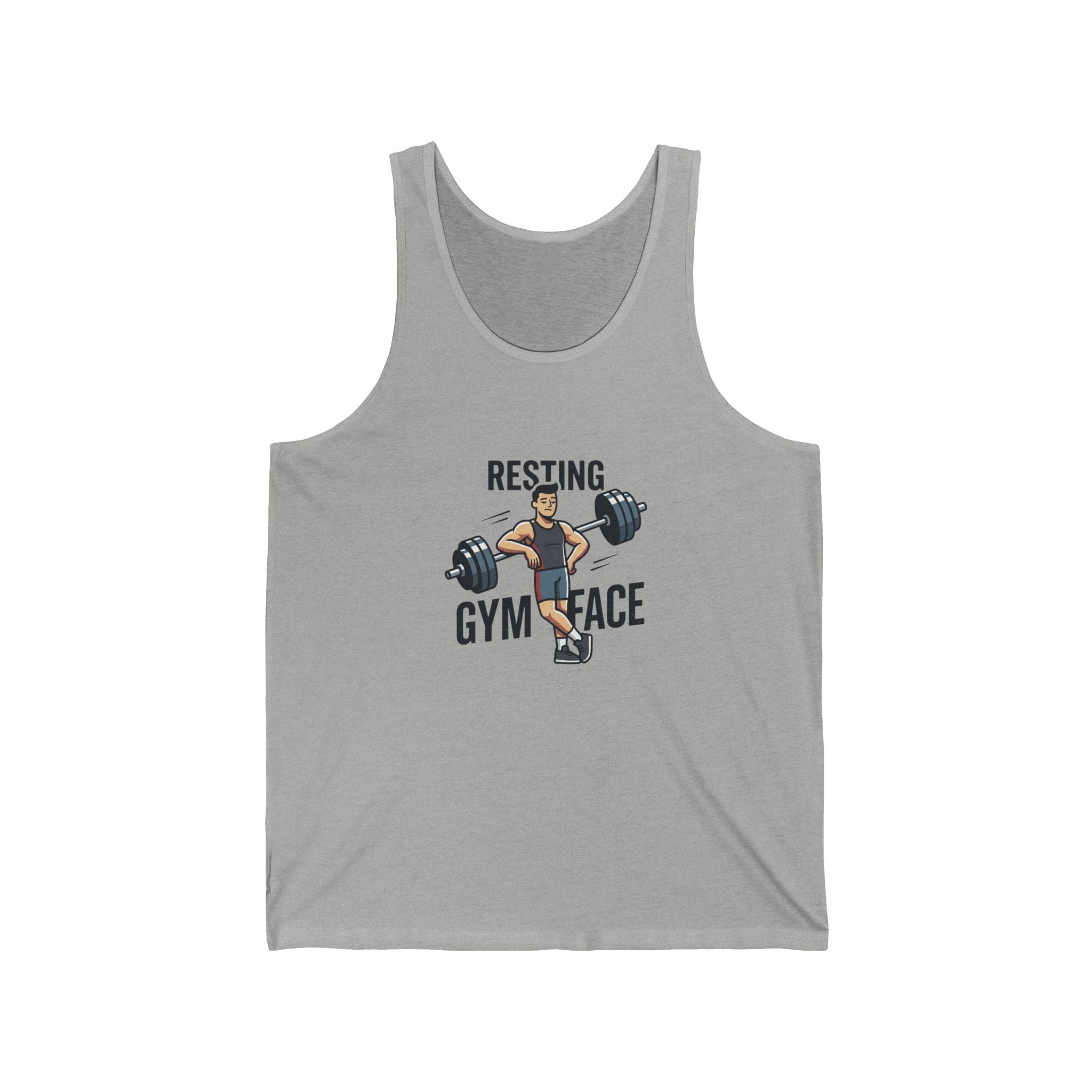 Resting Gym Face Unisex Jersey Tank