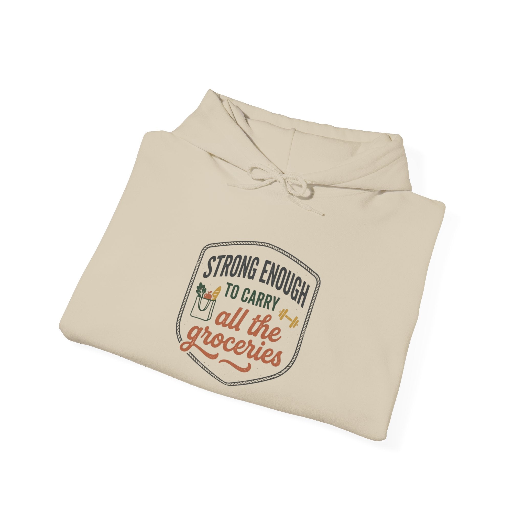 Strong Enough to Carry All the Groceries Unisex Heavy Blend™ Hooded Sweatshirt
