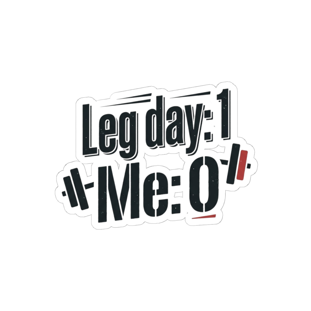 Leg Day Kiss-Cut Stickers
