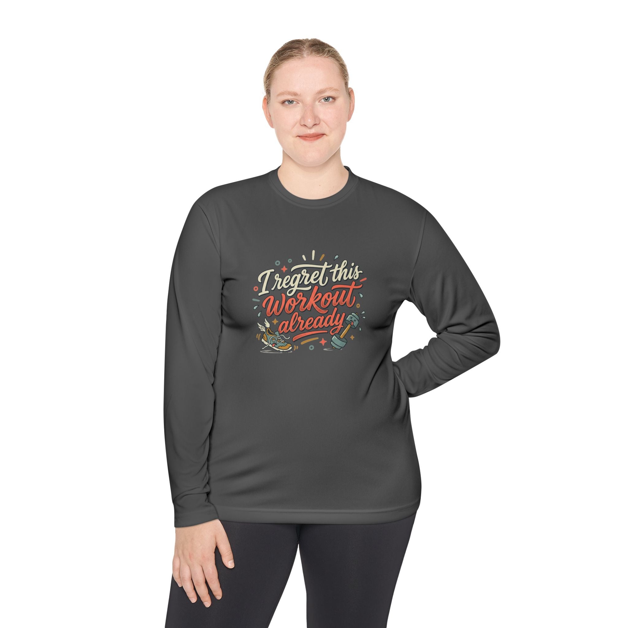 I Regret This Workout Already Unisex Lightweight Long Sleeve Tee