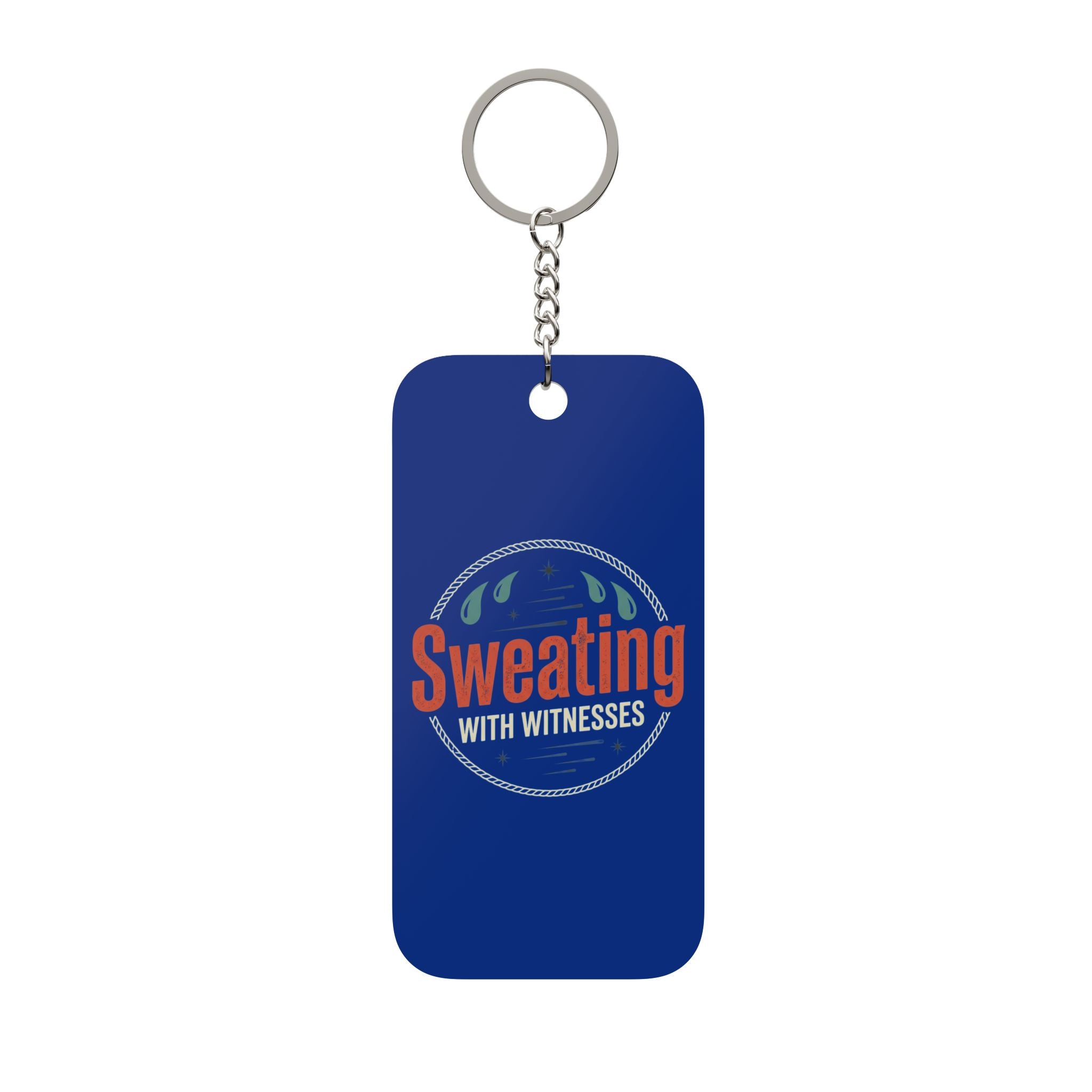 Sweating with Witnesses Double-Sided Keychain Charm