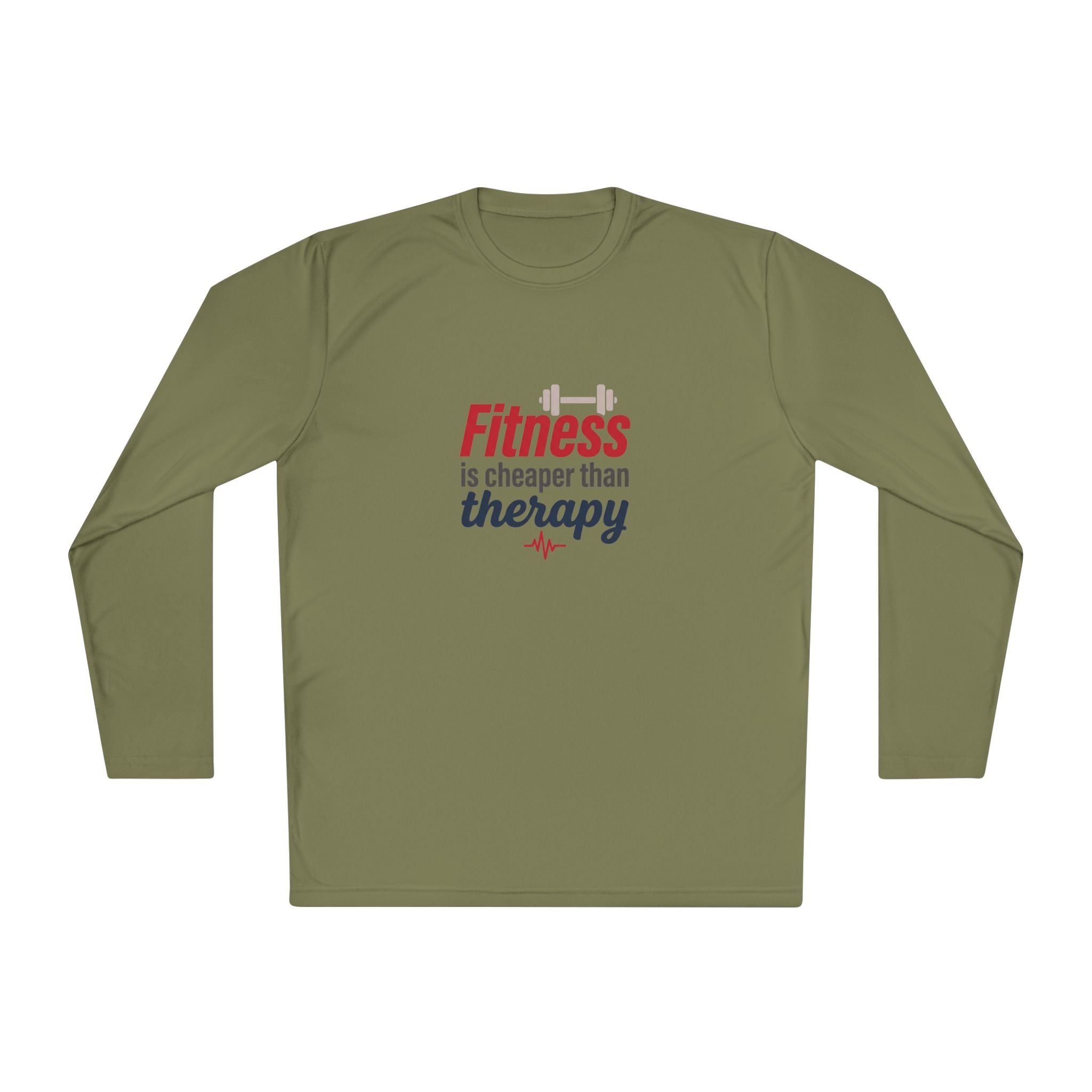 Fitness is Cheaper than Therapy Unisex Lightweight Long Sleeve Tee