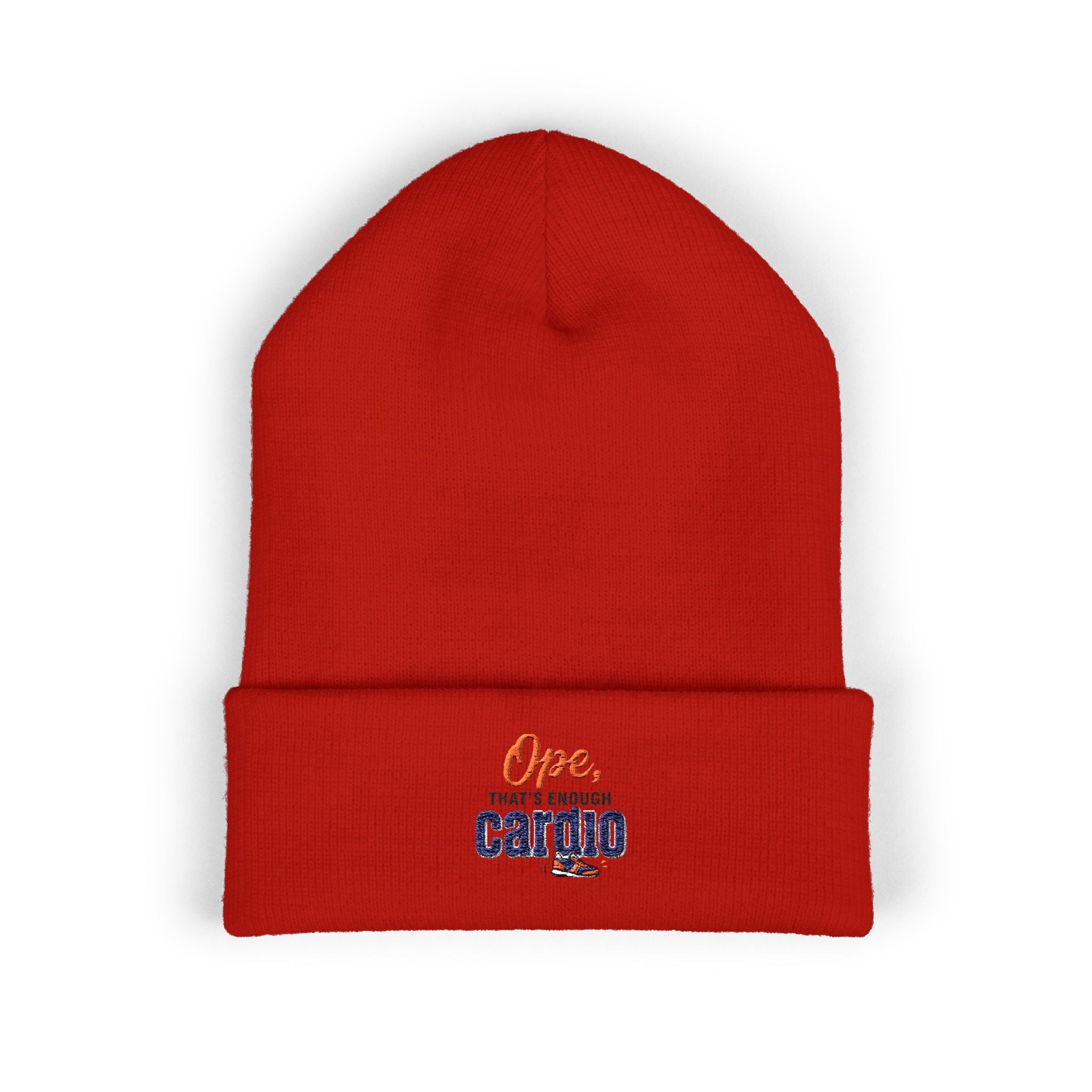 Ope, That's Enough Cardio Classic Cuffed Beanie (Embroidery)