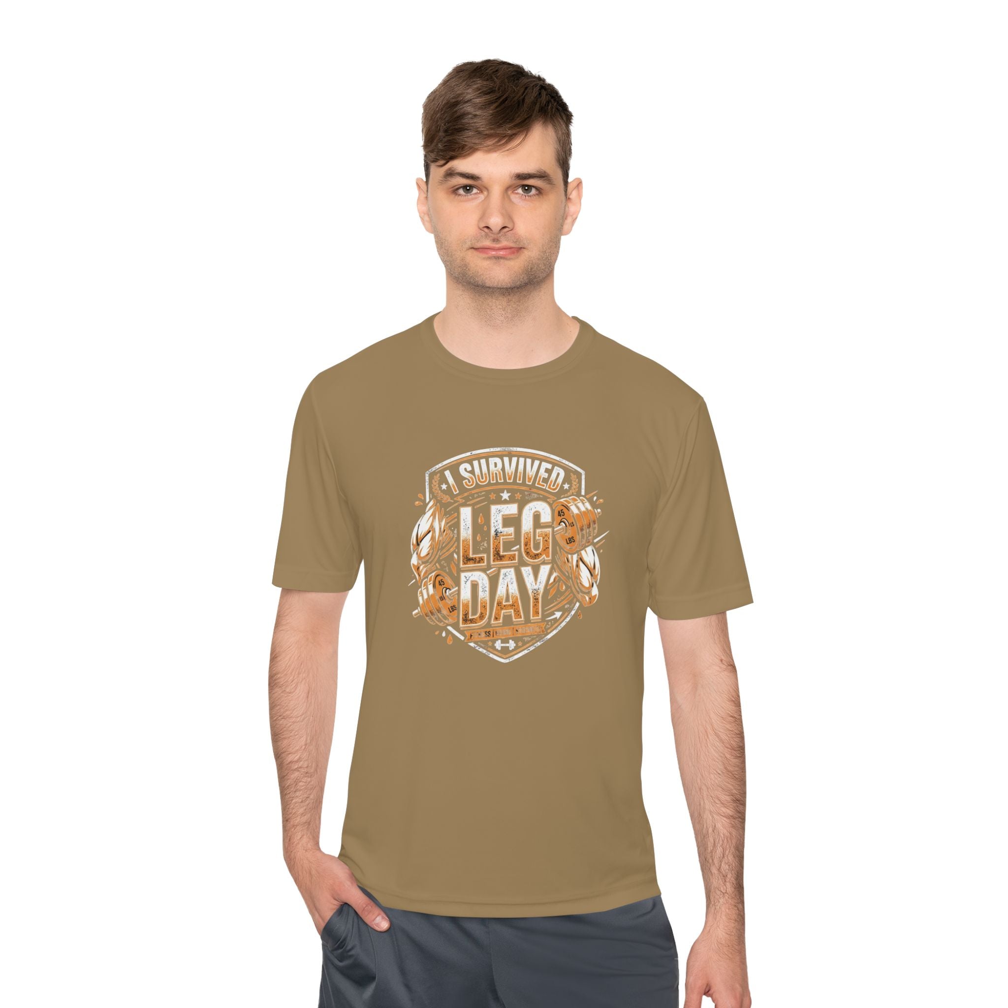 I Survived Leg Day Unisex Moisture Wicking Tee