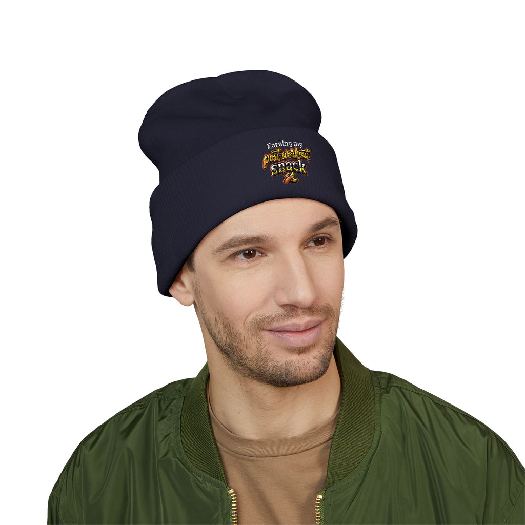 Earning My Post-Workout Snack Classic Cuffed Beanie (Embroidery)