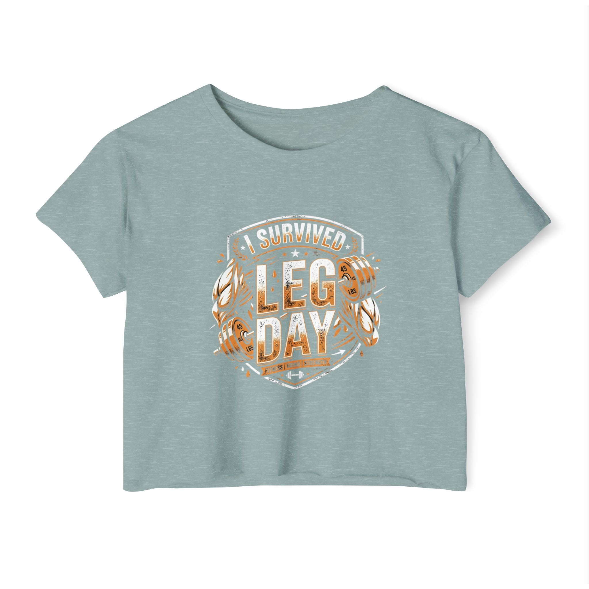 I Survived Leg Day Women's Festival Crop Top