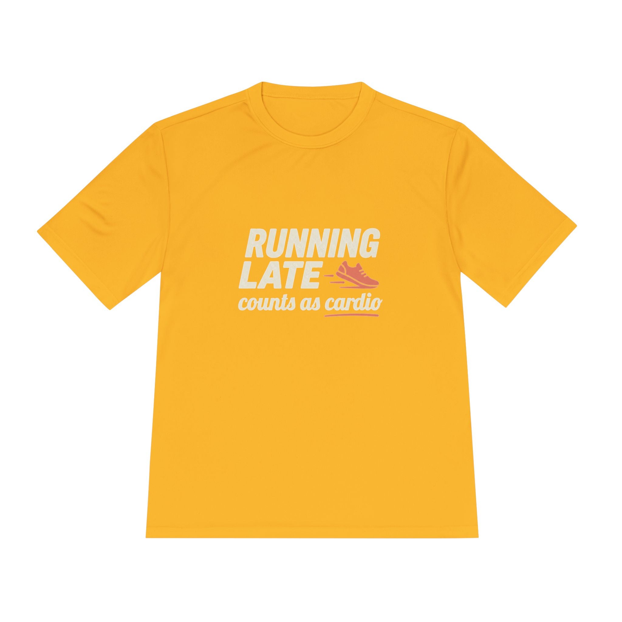 Running Late Counts as Cardio Unisex Moisture Wicking Tee