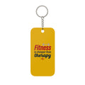 Fitness is Cheaper than Therapy Double-Sided Keychain Charm