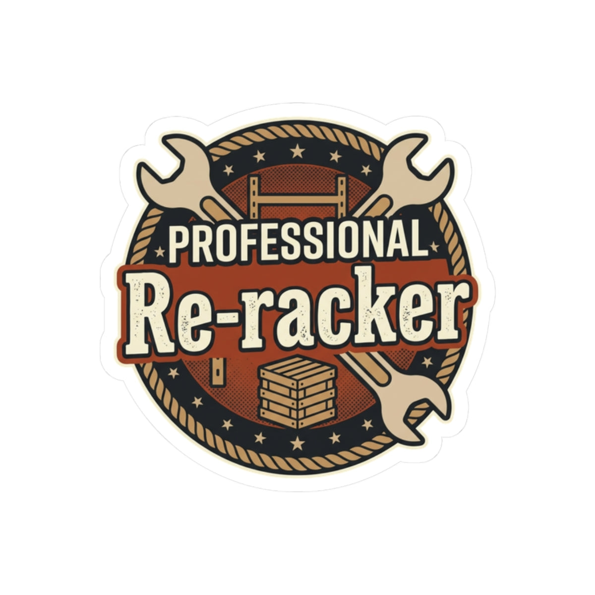 Professional Re-Racker Kiss-Cut Stickers