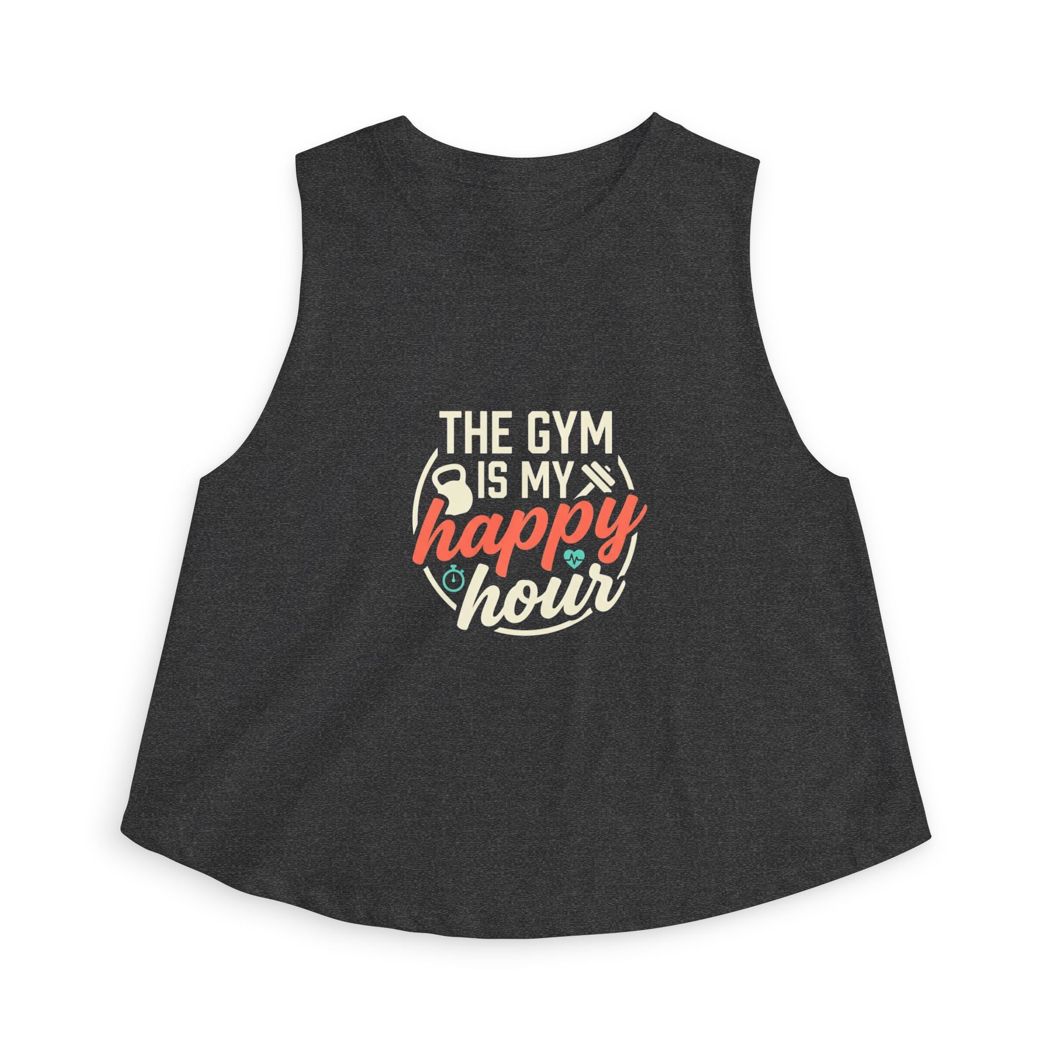 The Gym is My Happy Hour Women's Crop Top