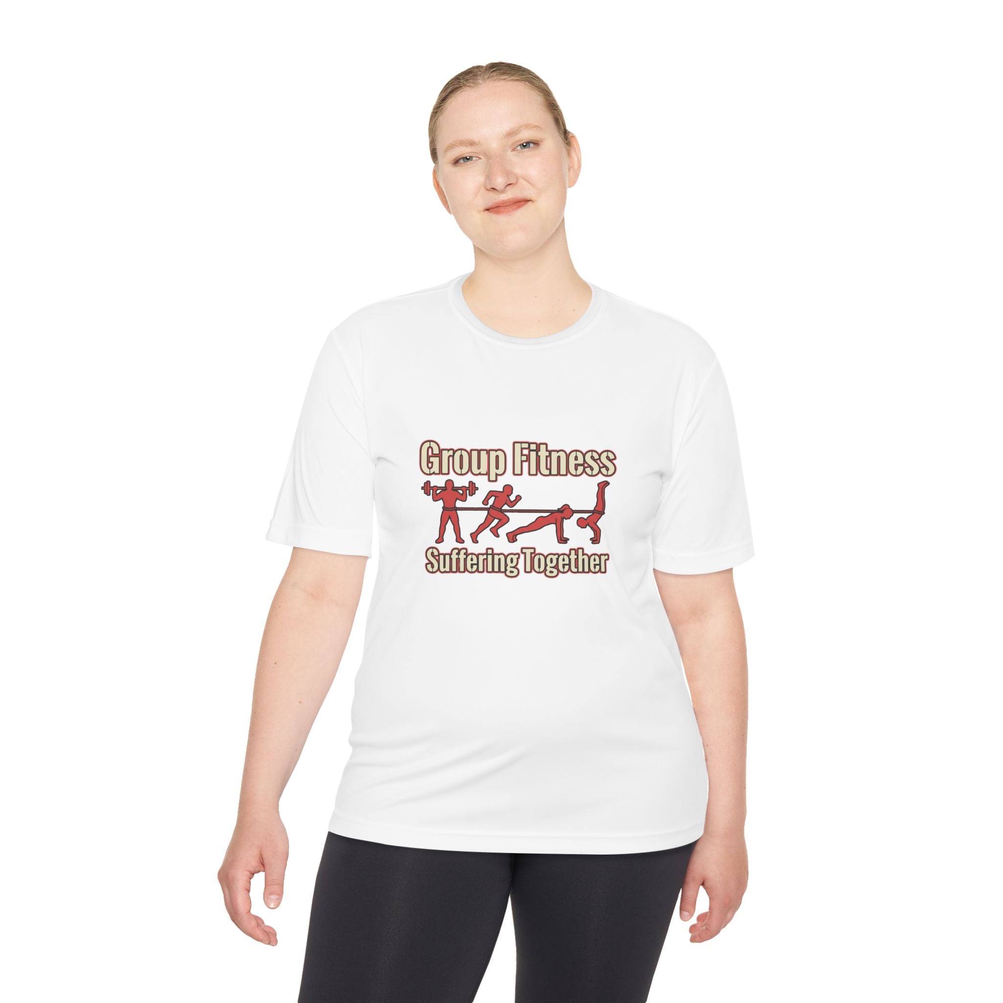 Group Fitness Suffering Together Unisex Moisture Wicking Tee
