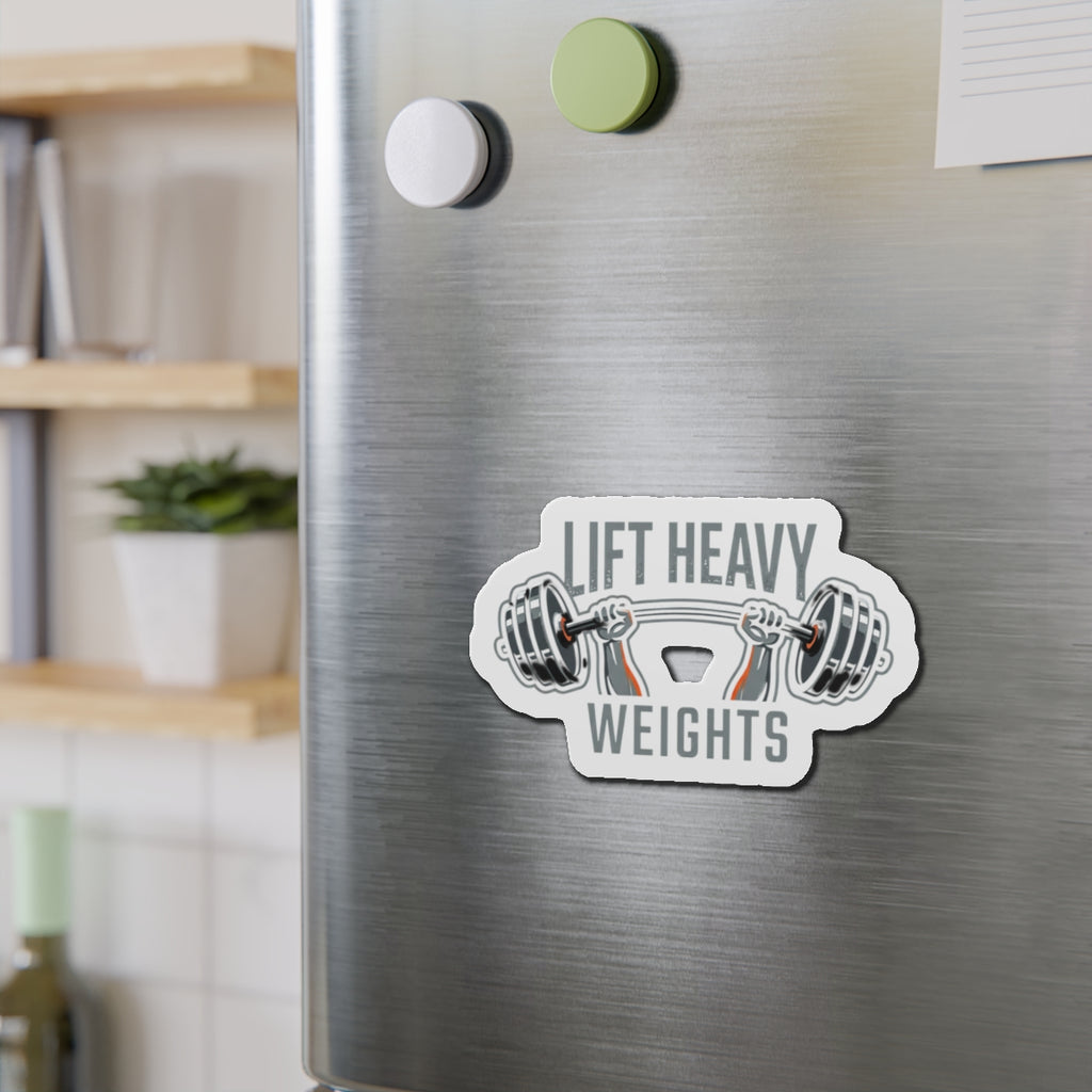 Lift Heavy Weights Die-Cut Magnets