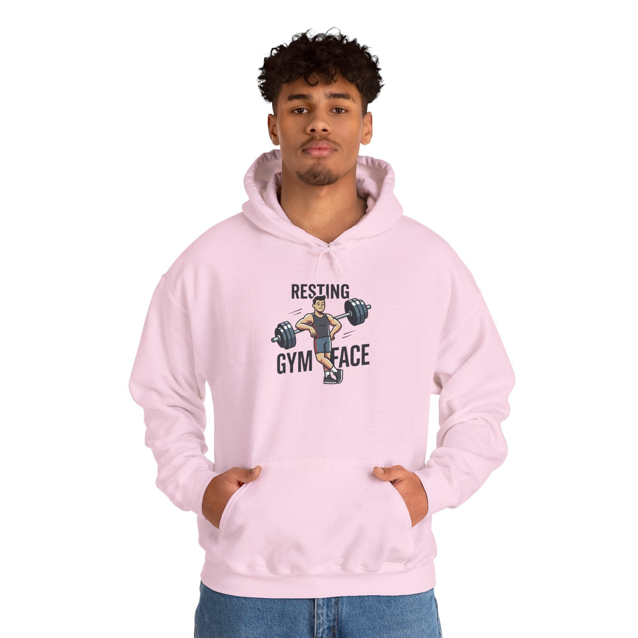 Resting Gym Face Unisex Heavy Blend™ Hooded Sweatshirt