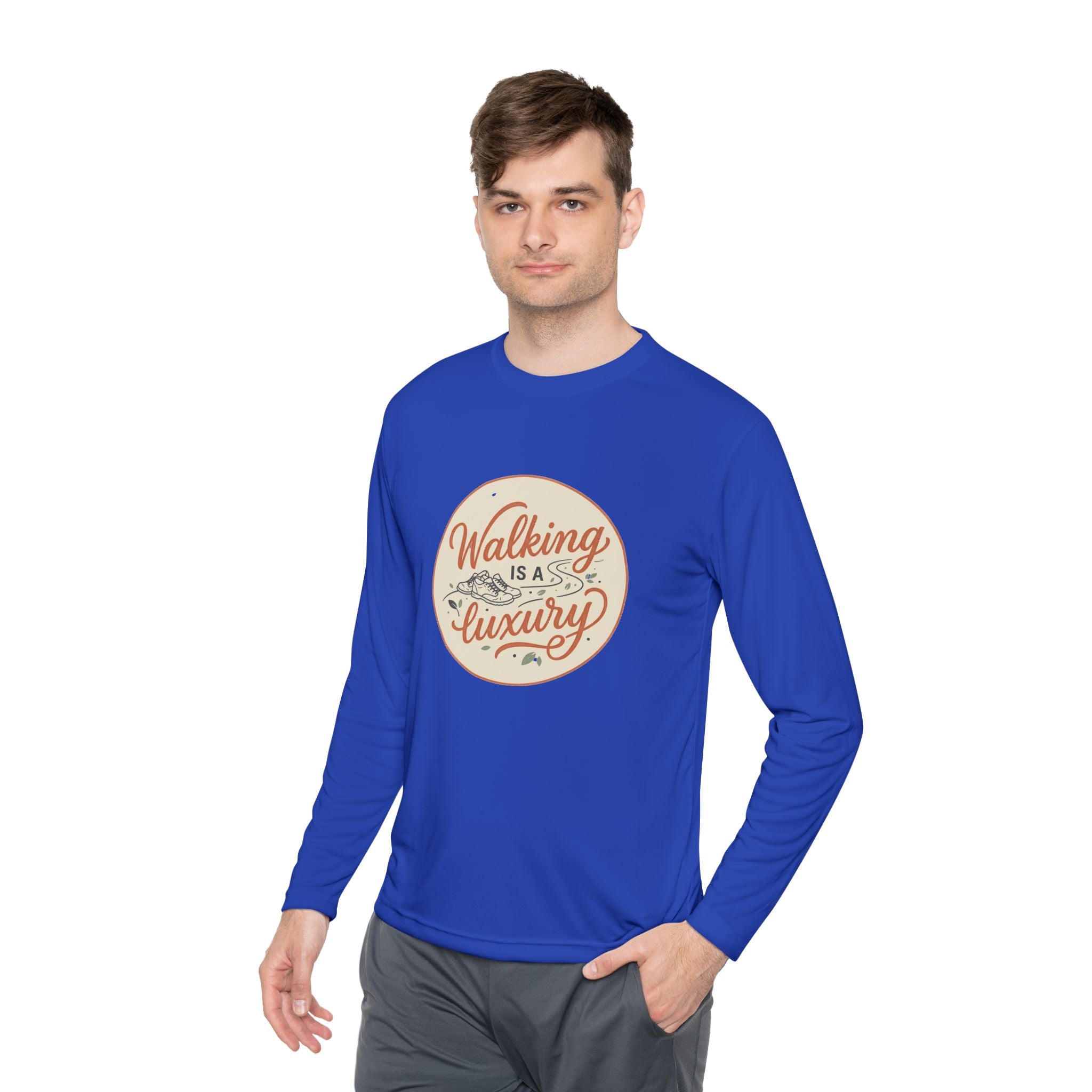 Walking is a Luxury Unisex Lightweight Long Sleeve Tee