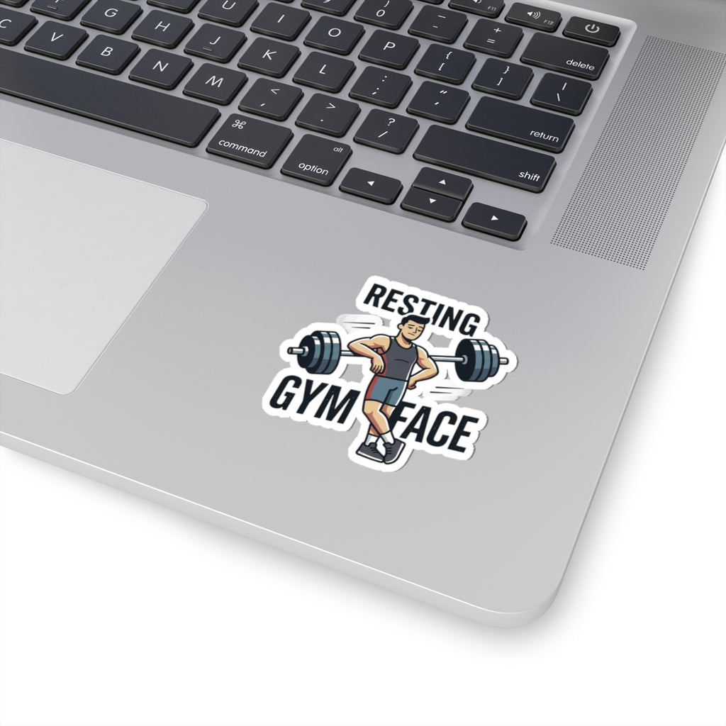 Resting Gym Face Kiss-Cut Stickers