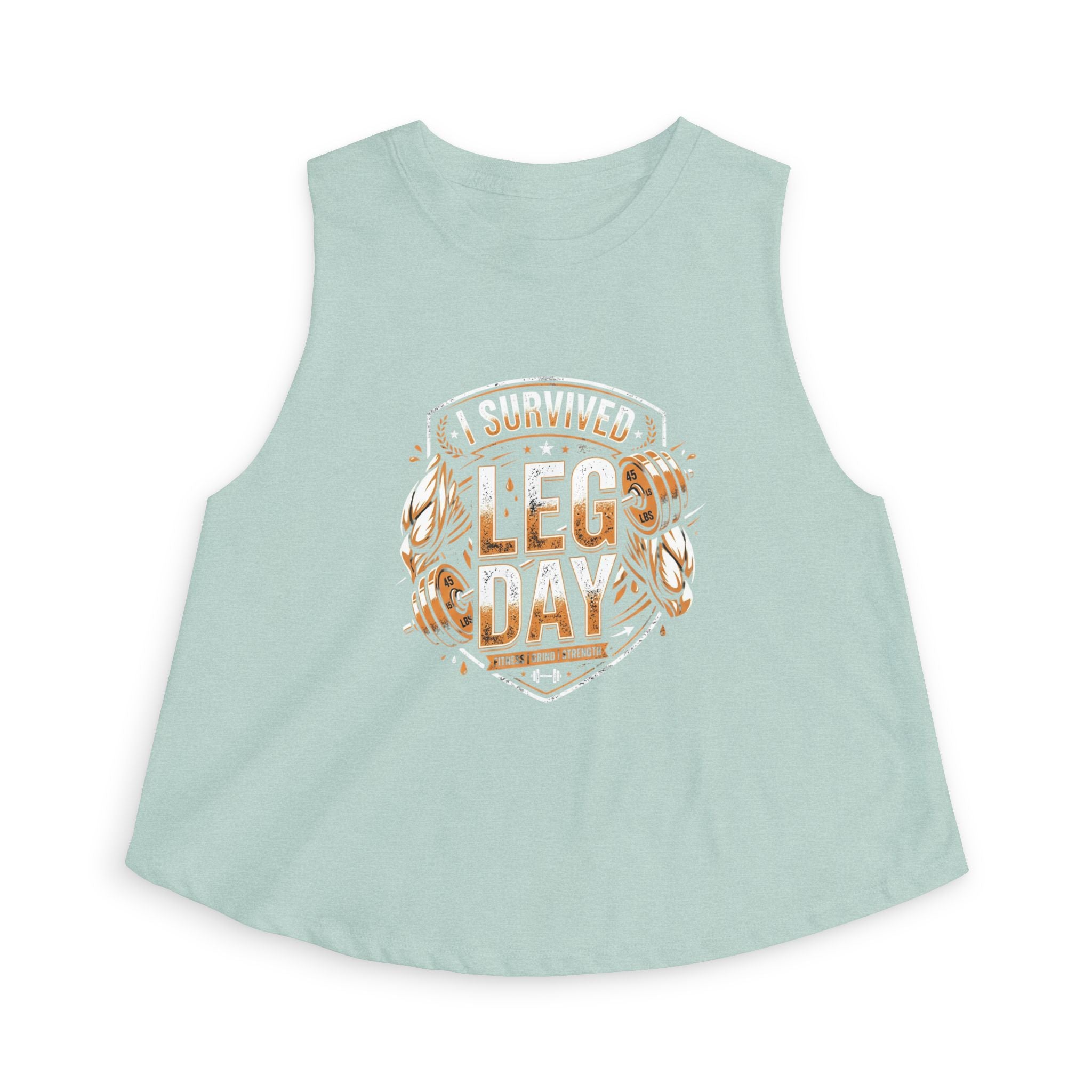 I Survived Leg Day Women's Crop Top