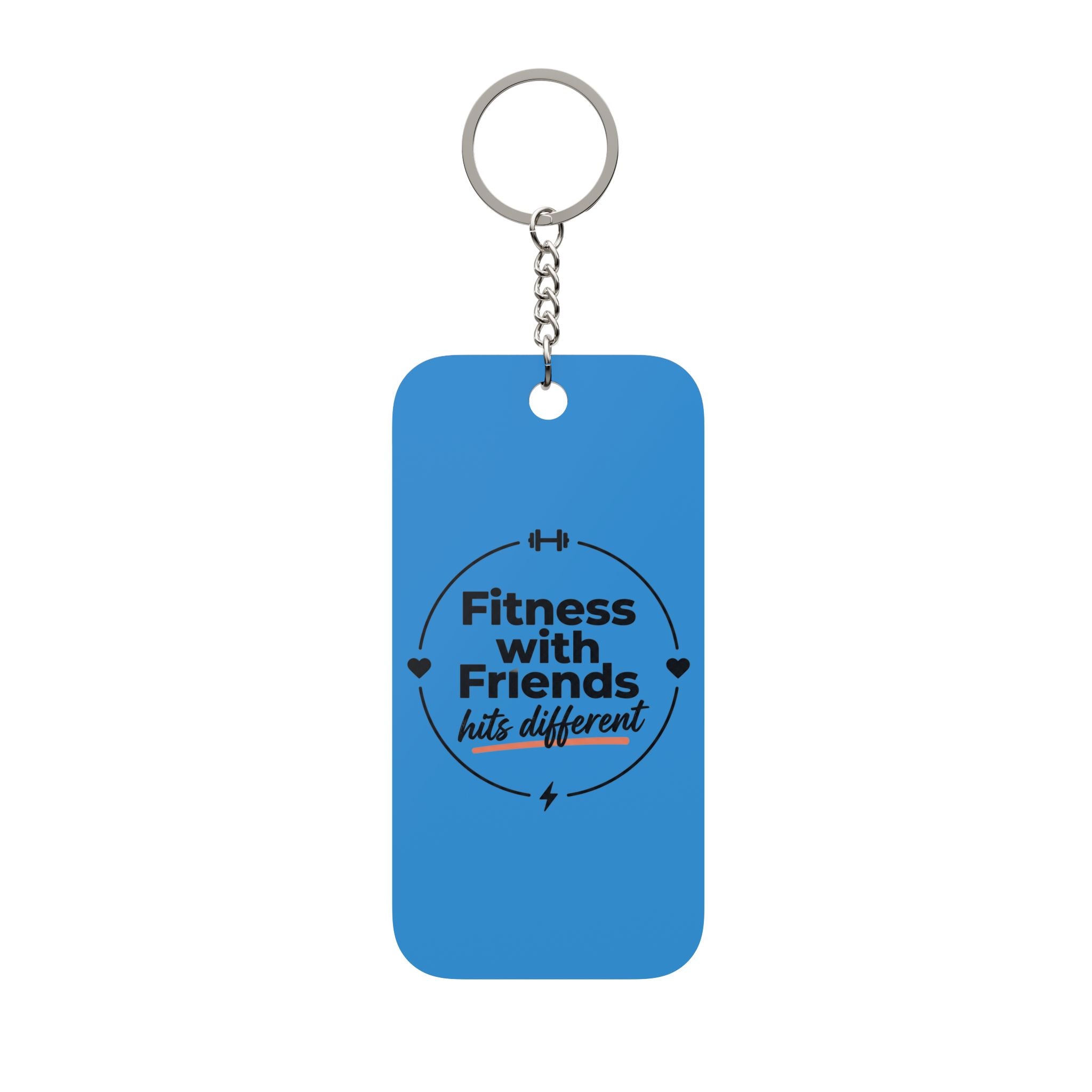 Fitness with Friends Double-Sided Keychain Charm