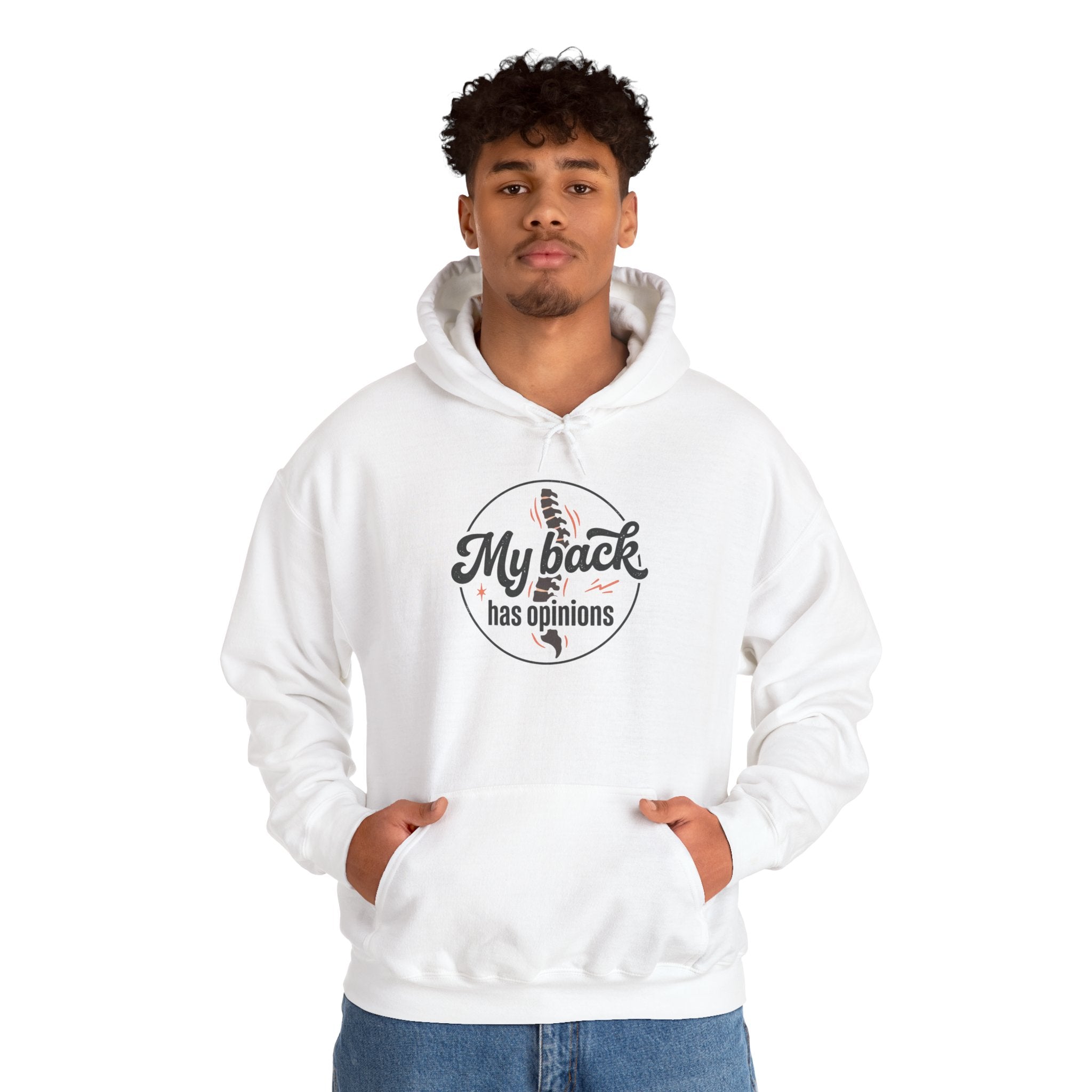 My Back Has Opinions Unisex Heavy Blend™ Hooded Sweatshirt
