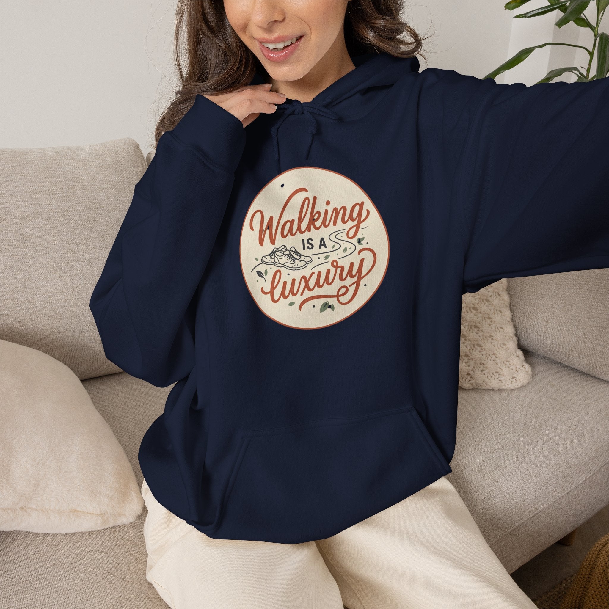 Walking is a Luxury Unisex Heavy Blend™ Hooded Sweatshirt