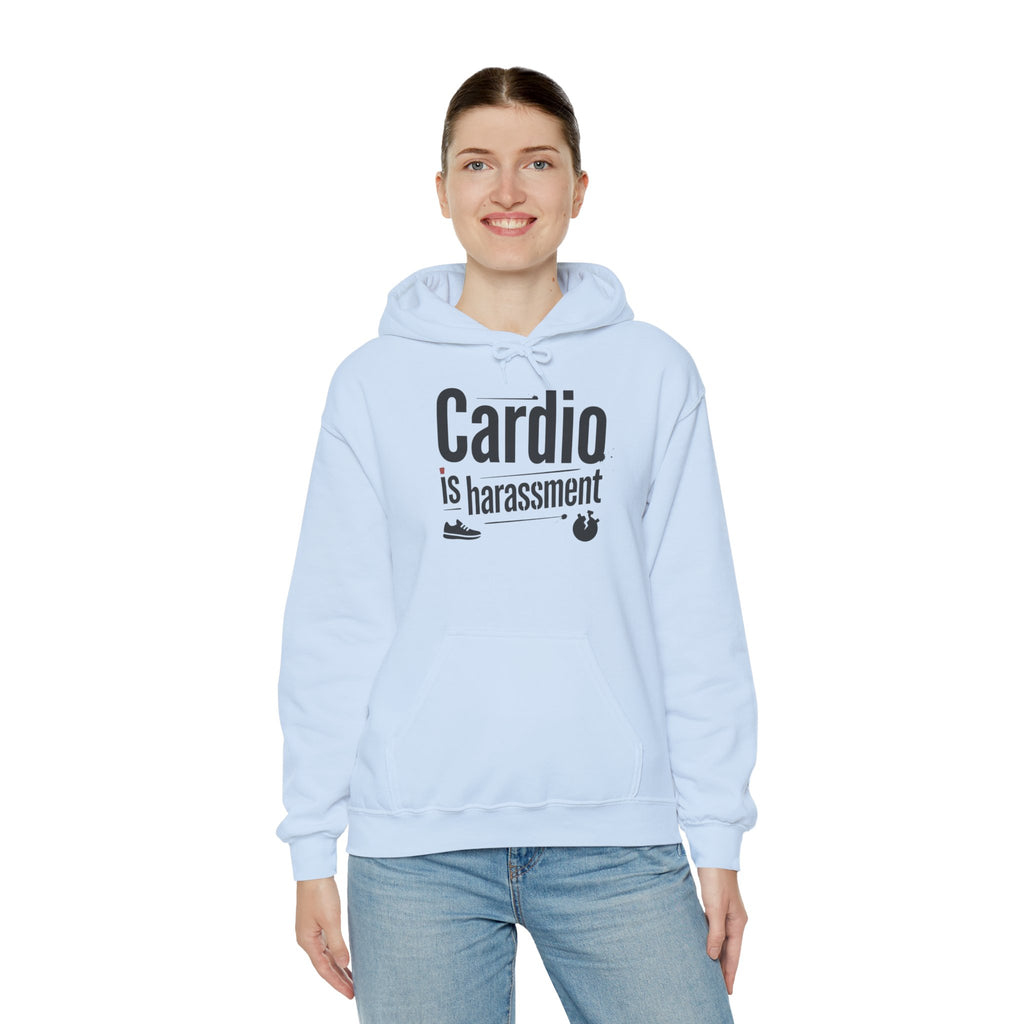 Cardio is Harassment Unisex Heavy Blend™ Hooded Sweatshirt