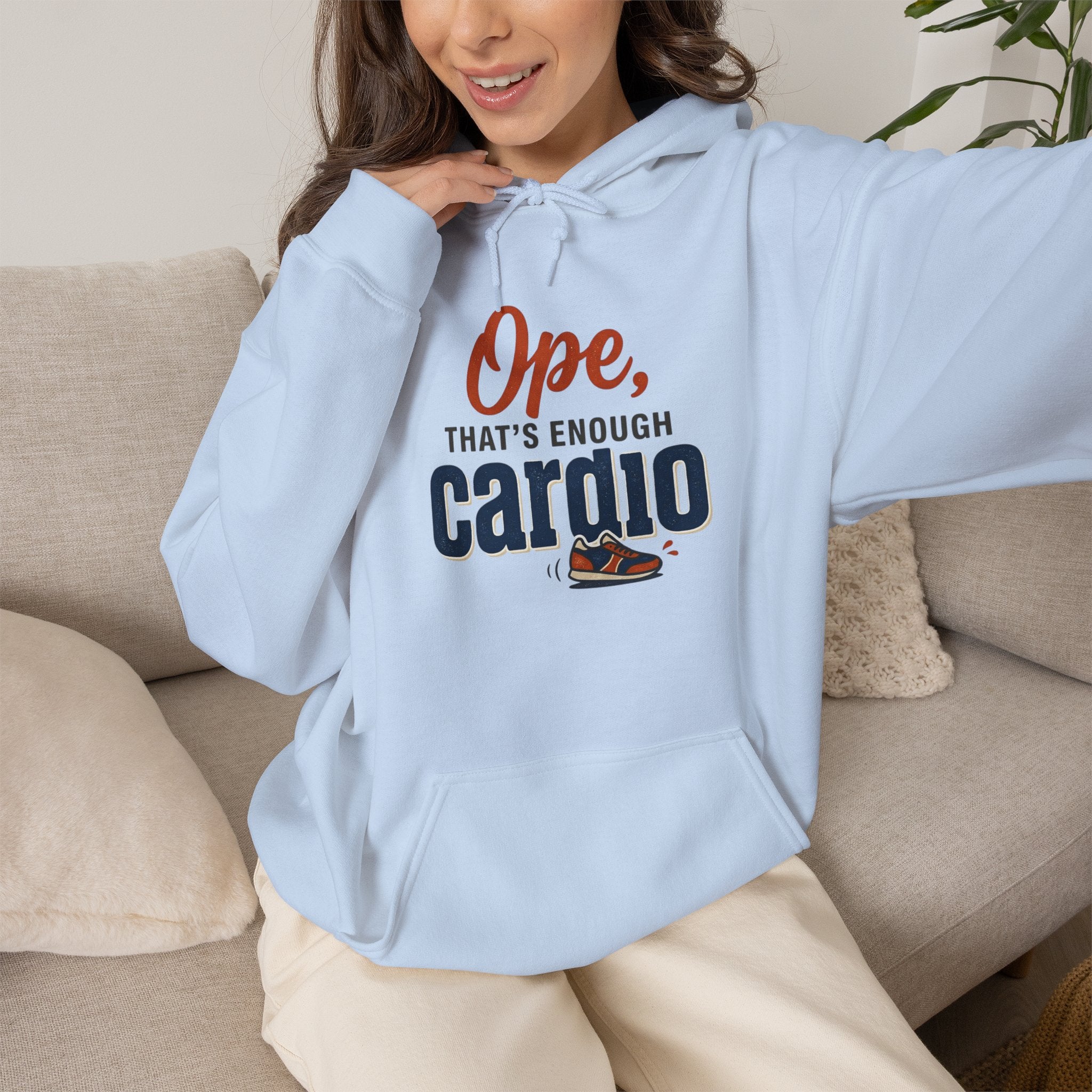 Ope, That's Enough Cardio Unisex Heavy Blend™ Hooded Sweatshirt