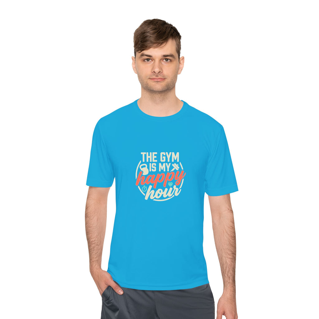The Gym is My Happy Hour Unisex Moisture Wicking Tee