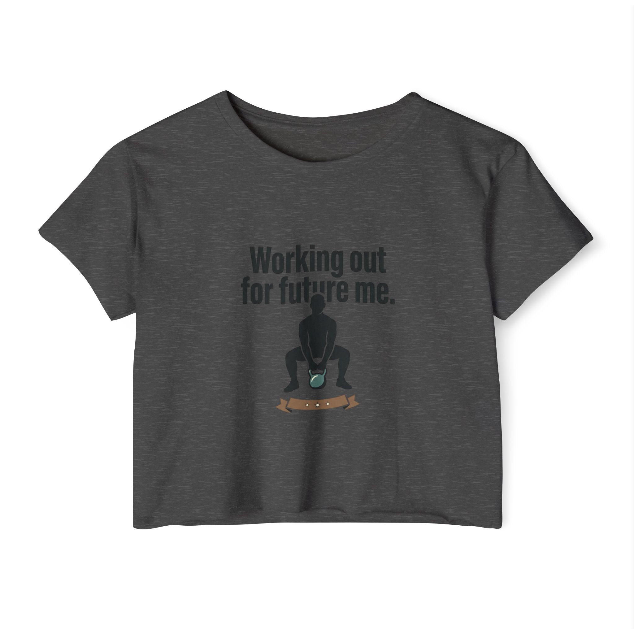 Working Out For Future Me Women's Festival Crop Top
