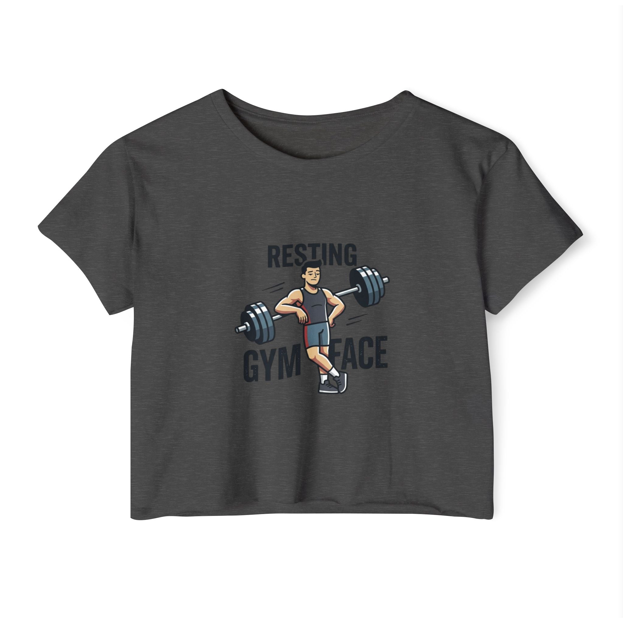 Resting Gym Face Women's Festival Crop Top