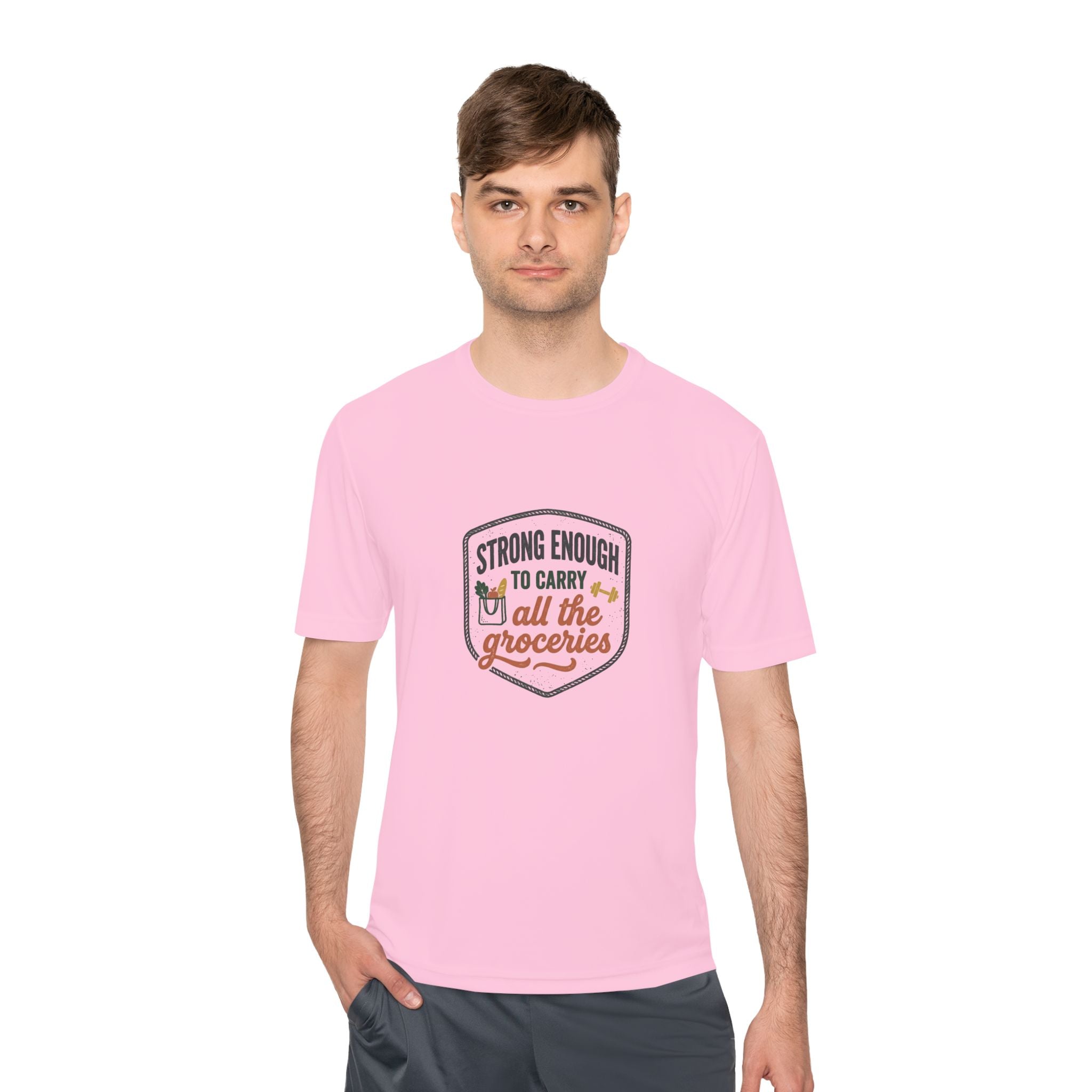 Strong Enough to Carry All the Groceries Unisex Moisture Wicking Tee