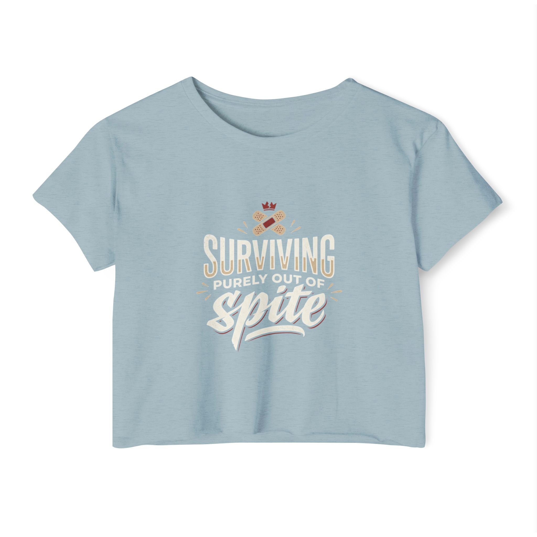 Surviving Purely Out of Spite Women's Festival Crop Top