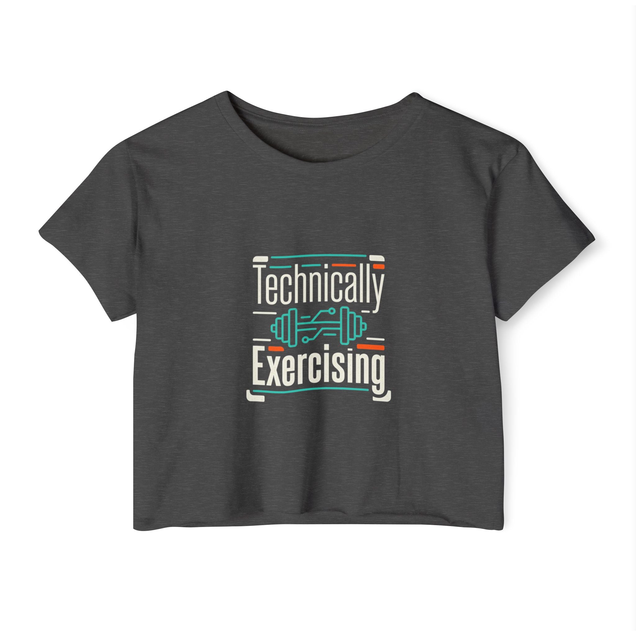 Technically Exercising Women's Festival Crop Top