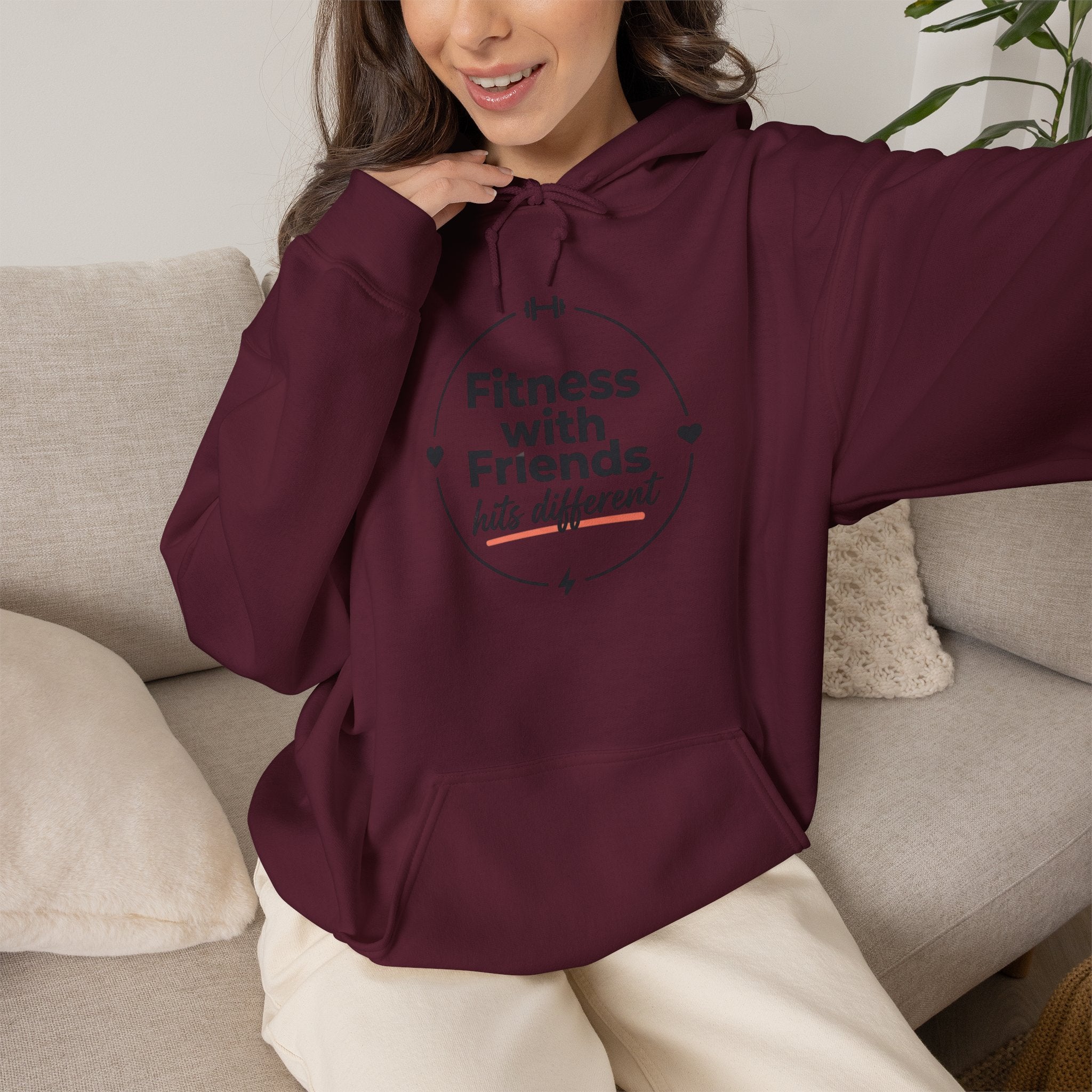 Fitness with Friends Unisex Heavy Blend™ Hooded Sweatshirt