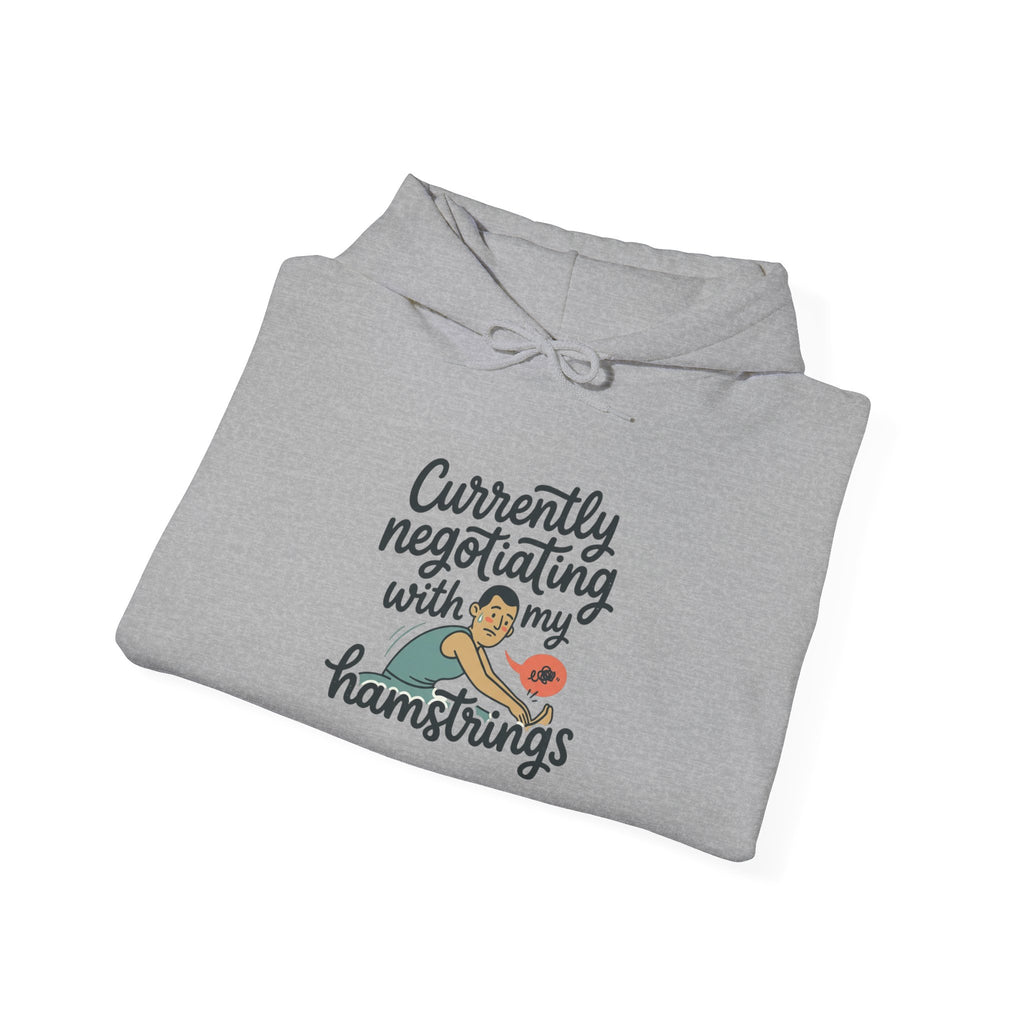 Currently Negotiating with my Hamstrings Unisex Heavy Blend™ Hooded Sweatshirt