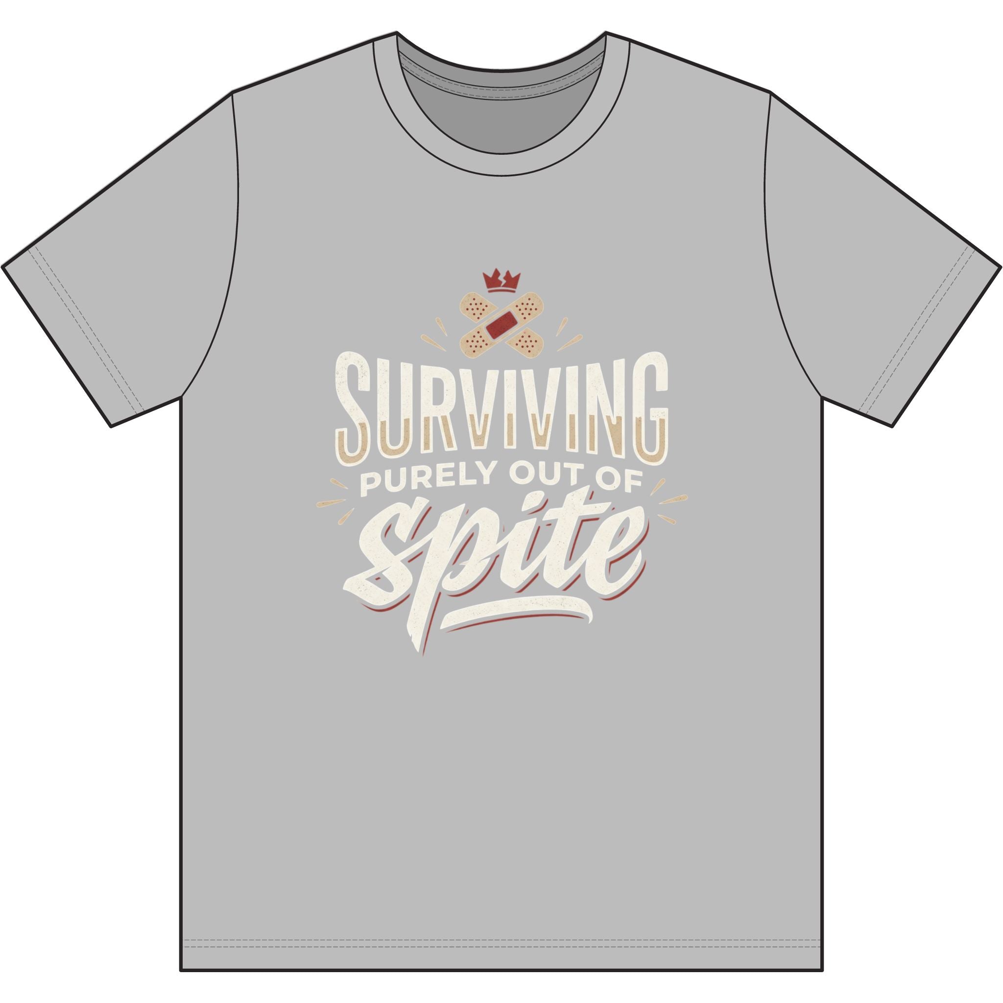 Surviving Purely Out of Spite Dri-Power 100% Polyester T-Shirt