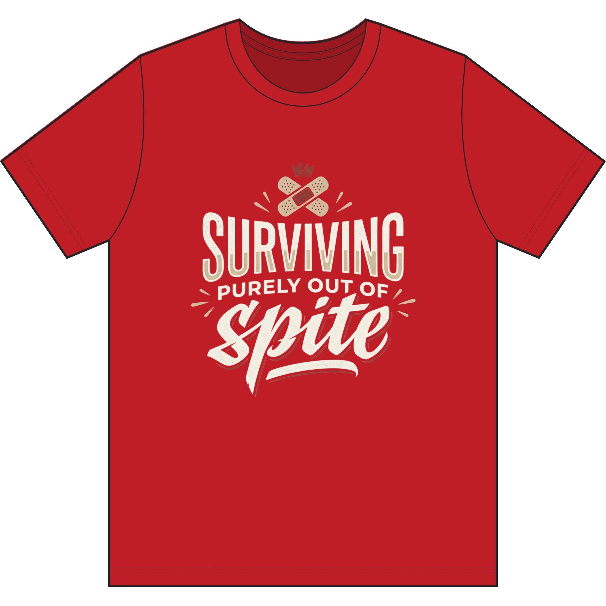Surviving Purely Out of Spite Dri-Power 100% Polyester T-Shirt