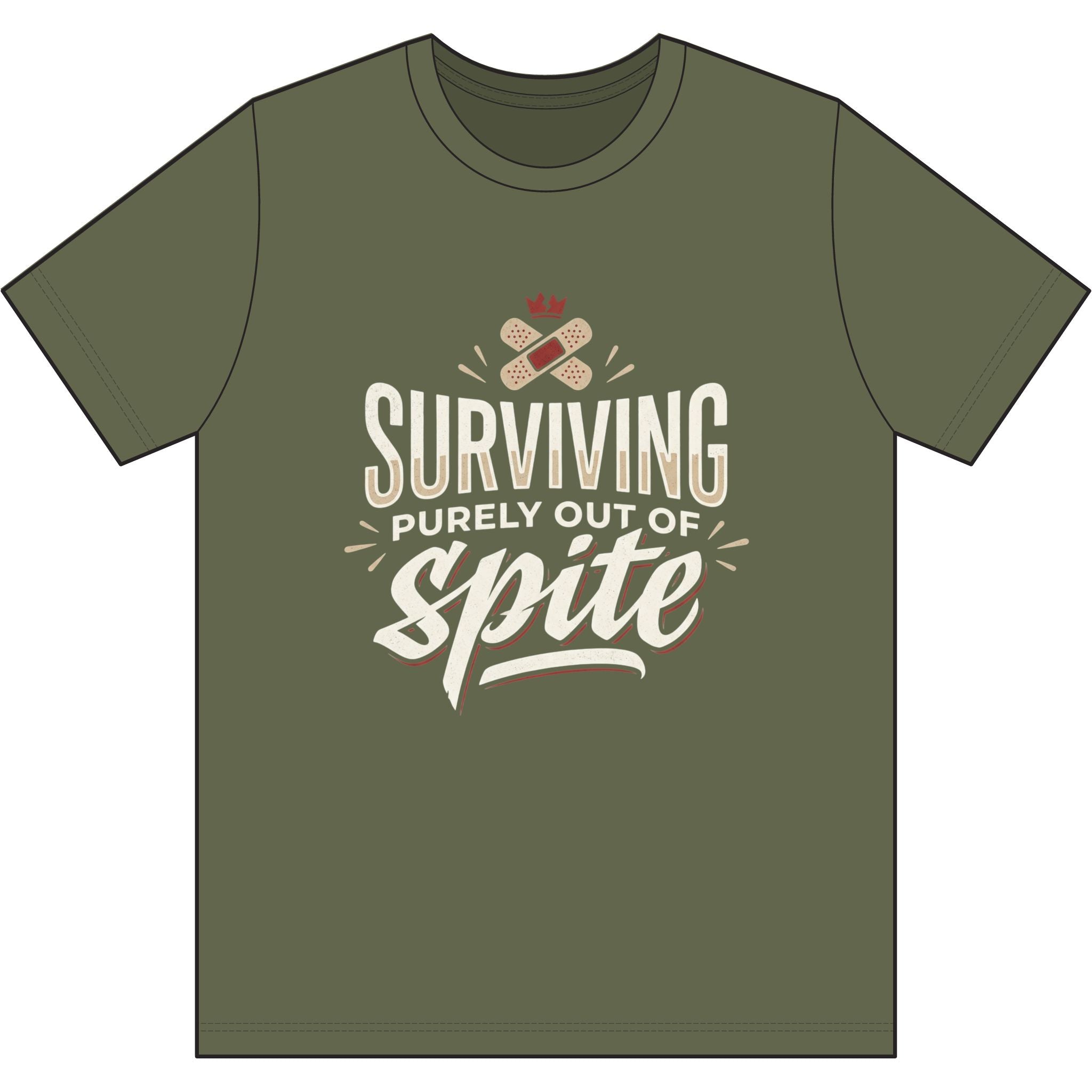 Surviving Purely Out of Spite Dri-Power 100% Polyester T-Shirt