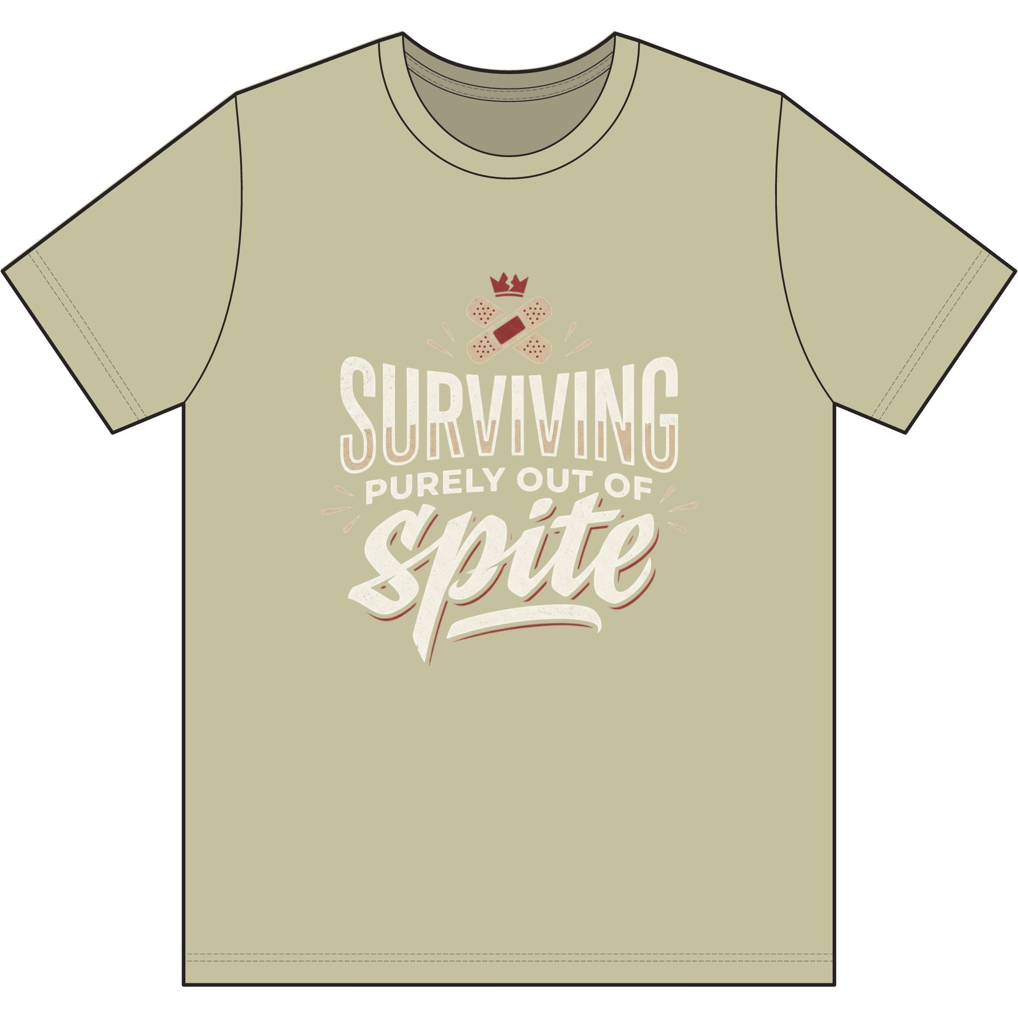 Surviving Purely Out of Spite Dri-Power 100% Polyester T-Shirt